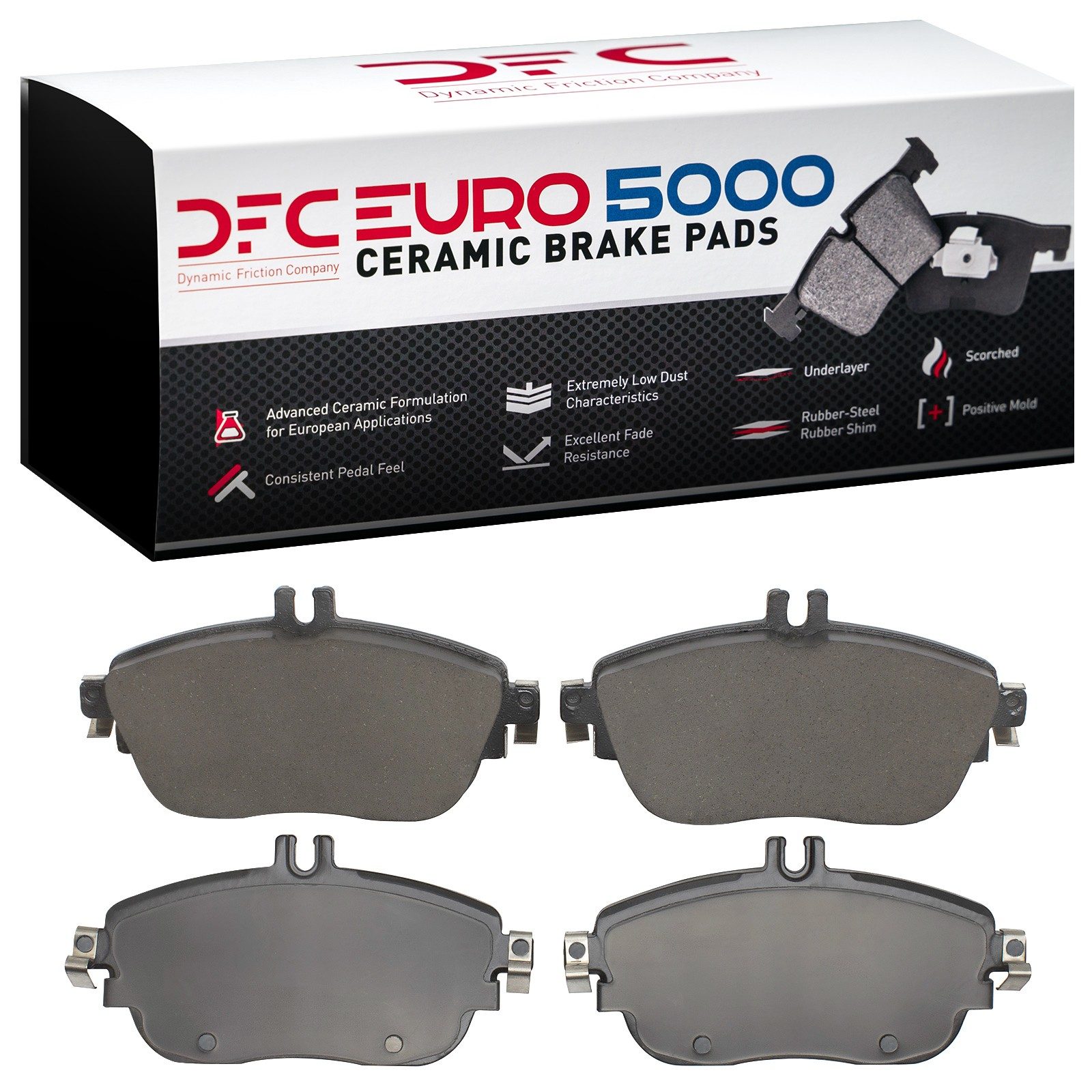 DFC EURO 5000 Ceramic Brake Pads (4 Pads) — image 2