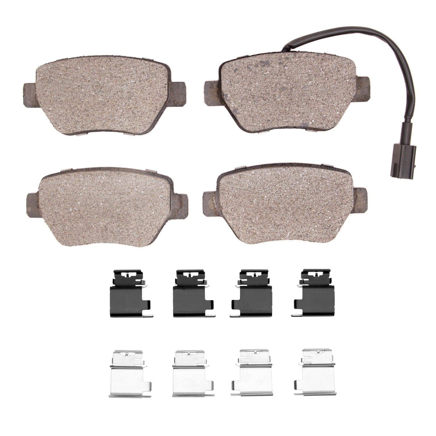 Dynamic Friction 5000 Euro Ceramic Brake Pads With Hardware - 1600-1851-01