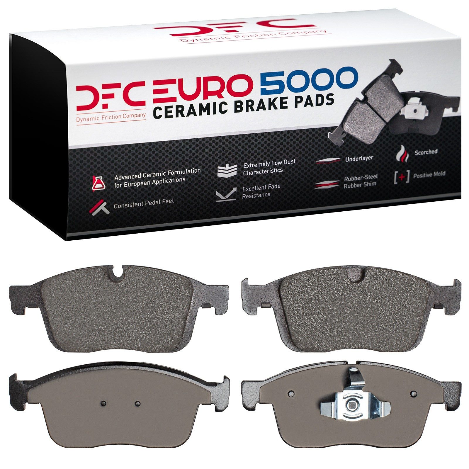 DFC EURO 5000 Ceramic Brake Pads (4 Pads) — image 2