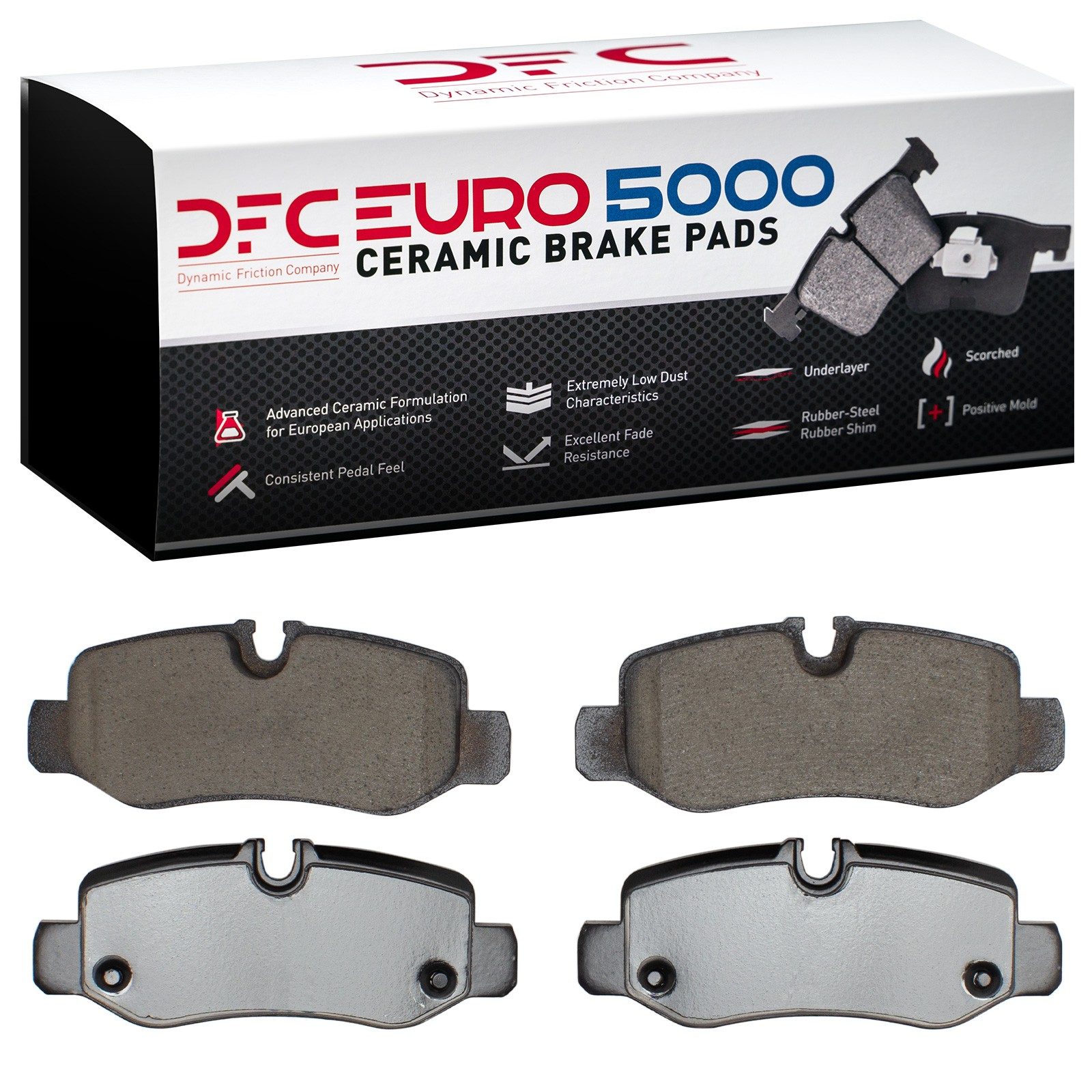 DFC EURO 5000 Ceramic Brake Pads (4 Pads) — image 2