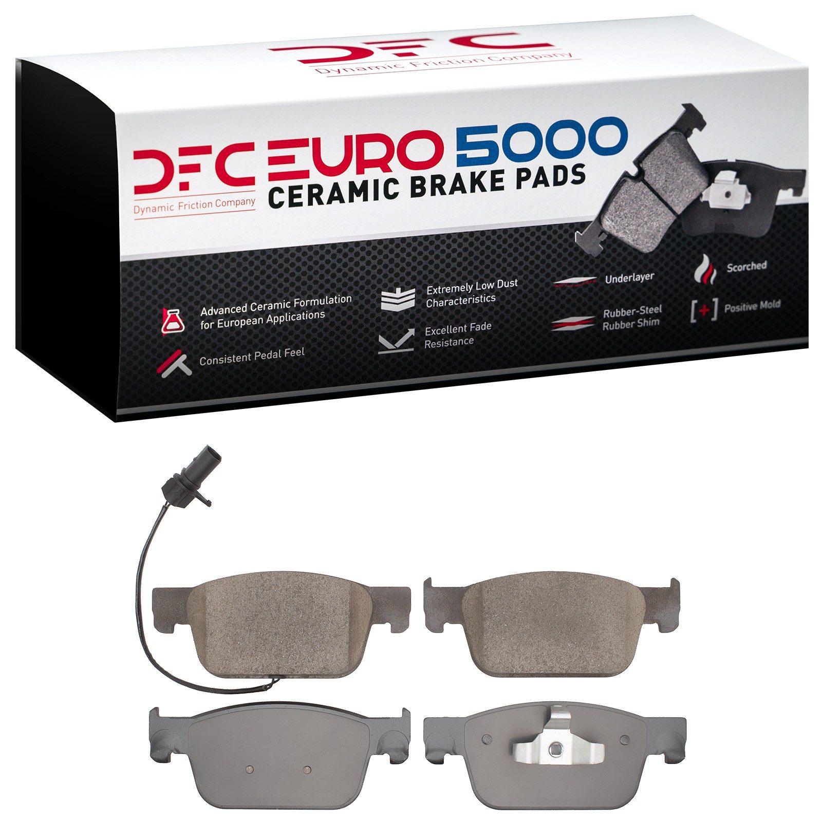 DFC Front EURO 5000 Ceramic Brake Pads (4 Pads) — image 2