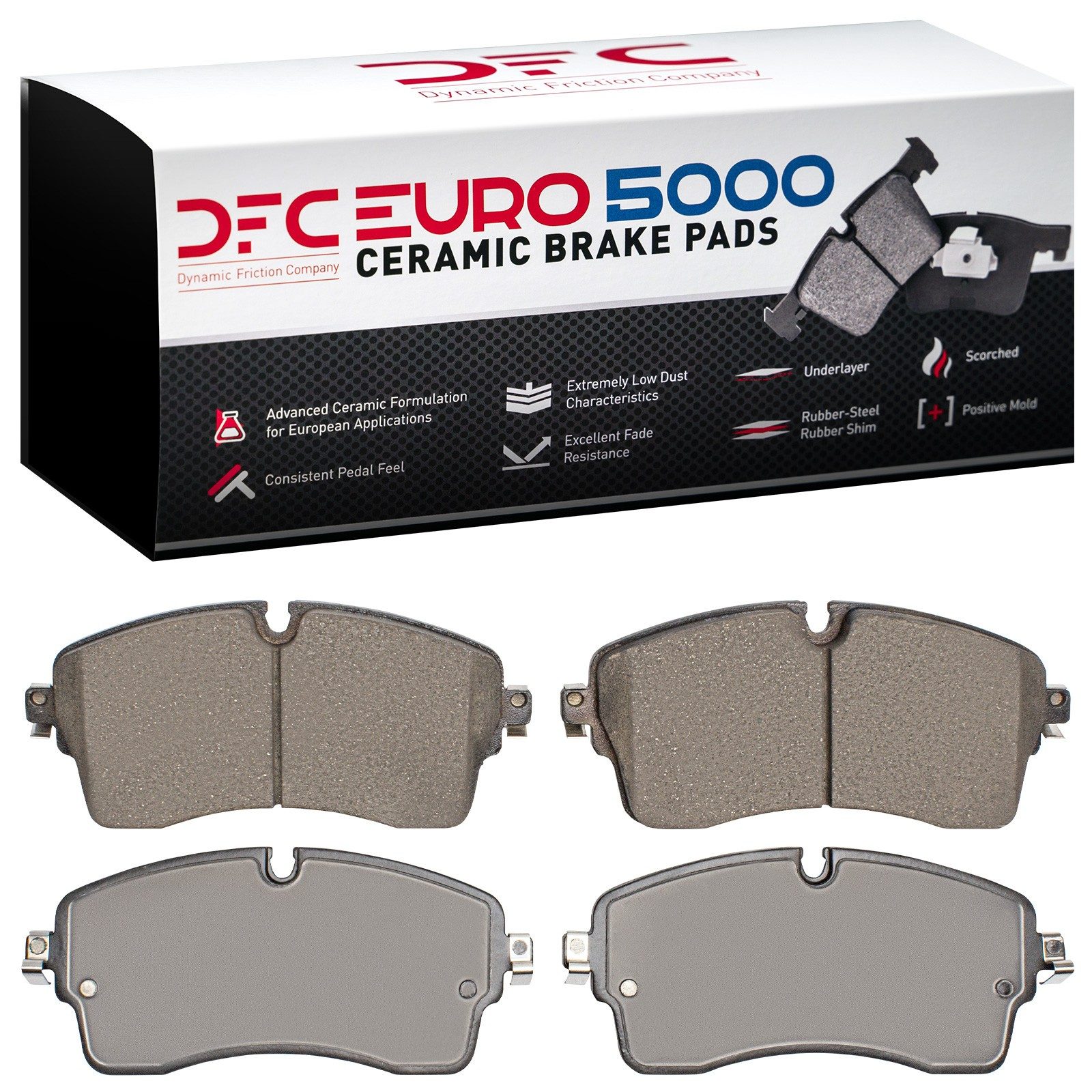 DFC Front EURO 5000 Ceramic Brake Pads (4 Pads) — image 2