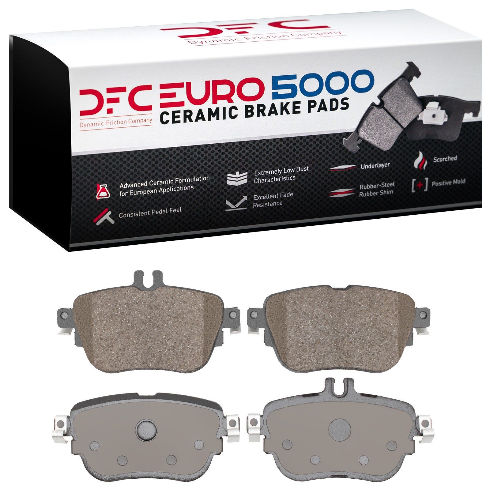 DFC EURO 5000 Ceramic Brake Pads (4 Pads) — image 2