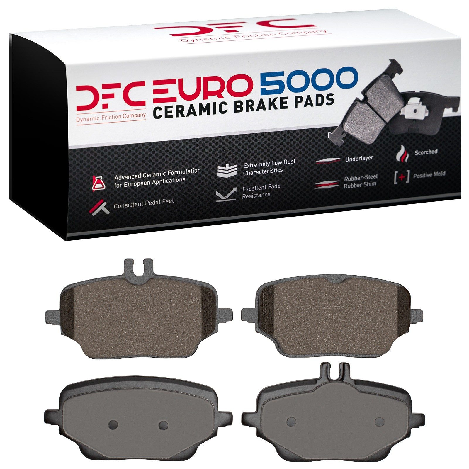 DFC EURO 5000 Ceramic Brake Pads (4 Pads) — image 2