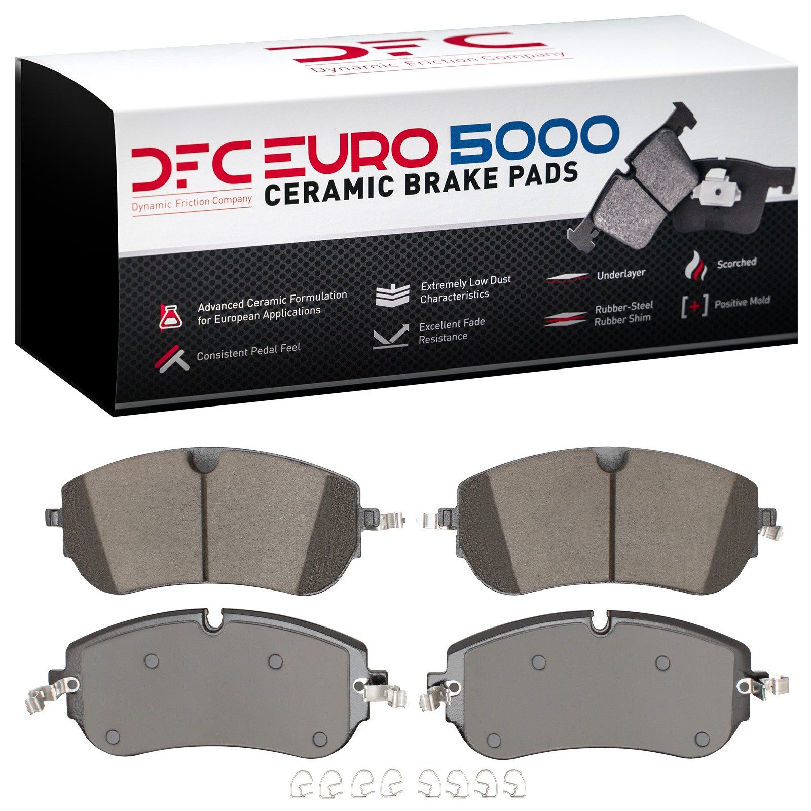 DFC Front EURO 5000 Ceramic Brake Pads (4 Pads) — image 2