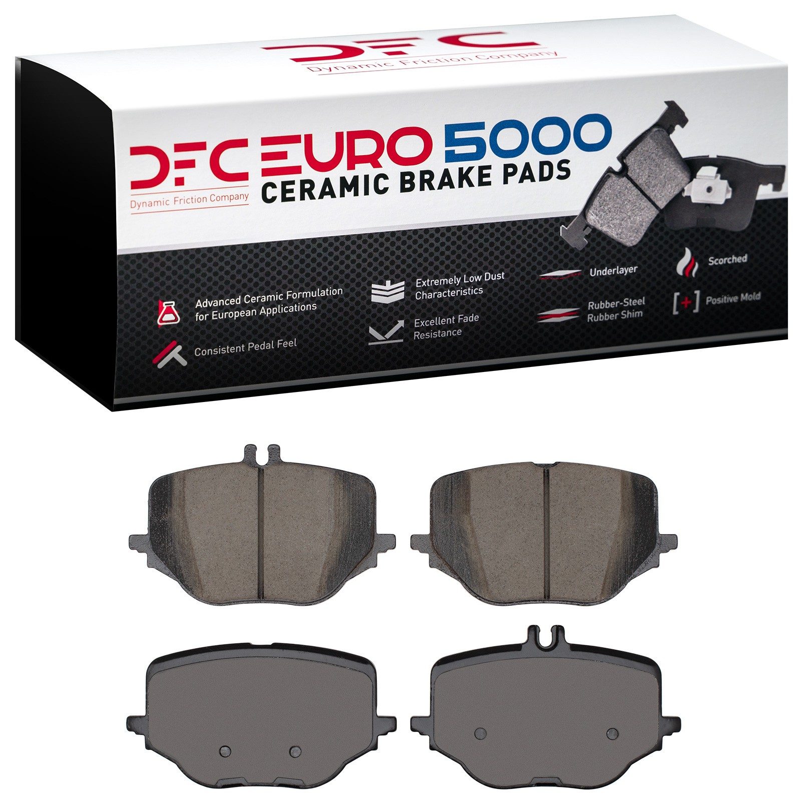 DFC EURO 5000 Ceramic Brake Pads (4 Pads) — image 2