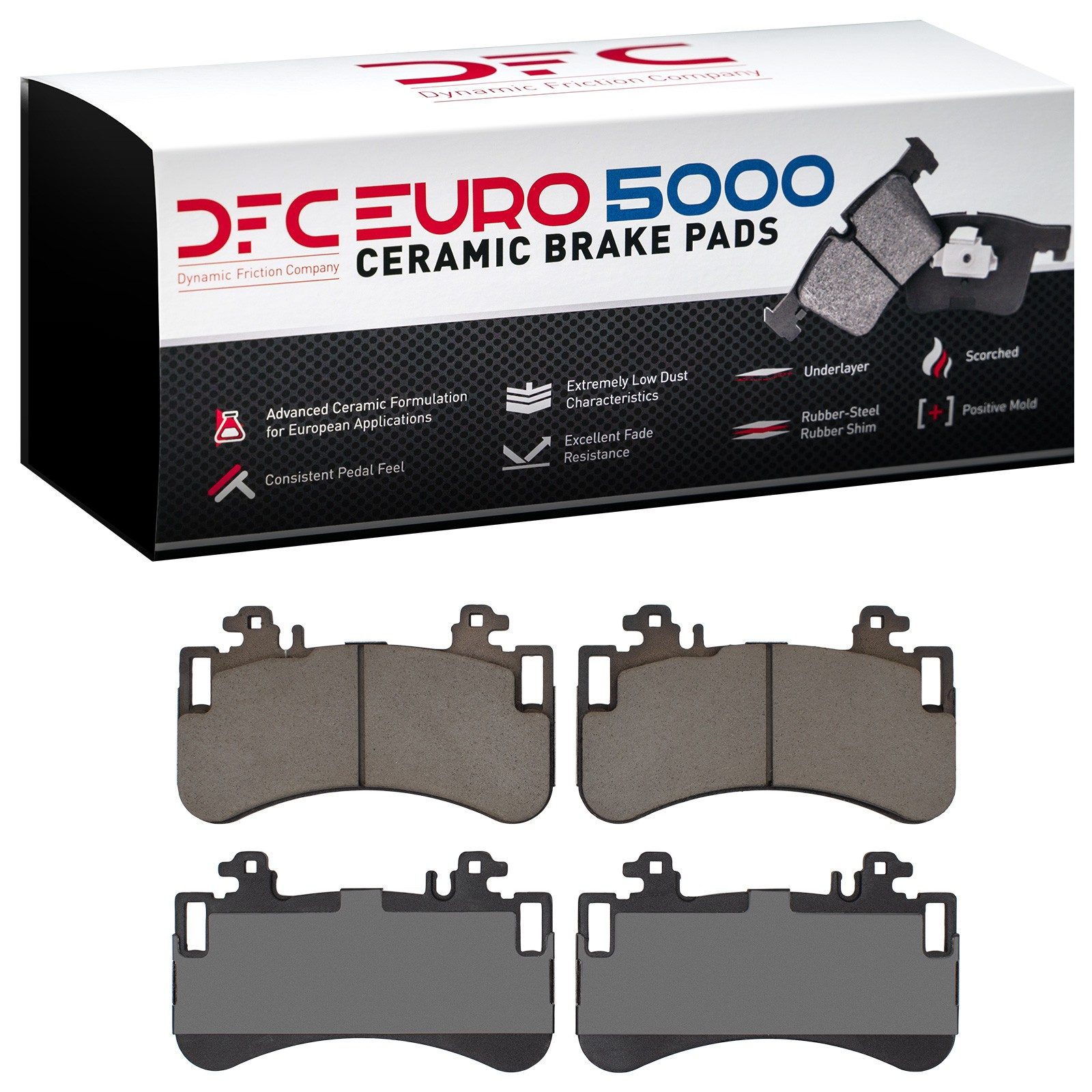 DFC EURO 5000 Ceramic Brake Pads (4 Pads) — image 2