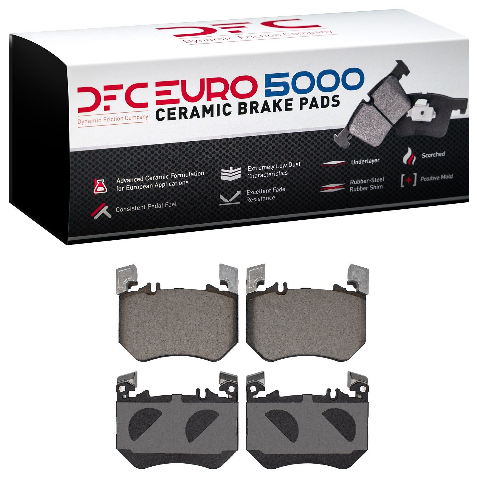 DFC EURO 5000 Ceramic Brake Pads (4 Pads) — image 2