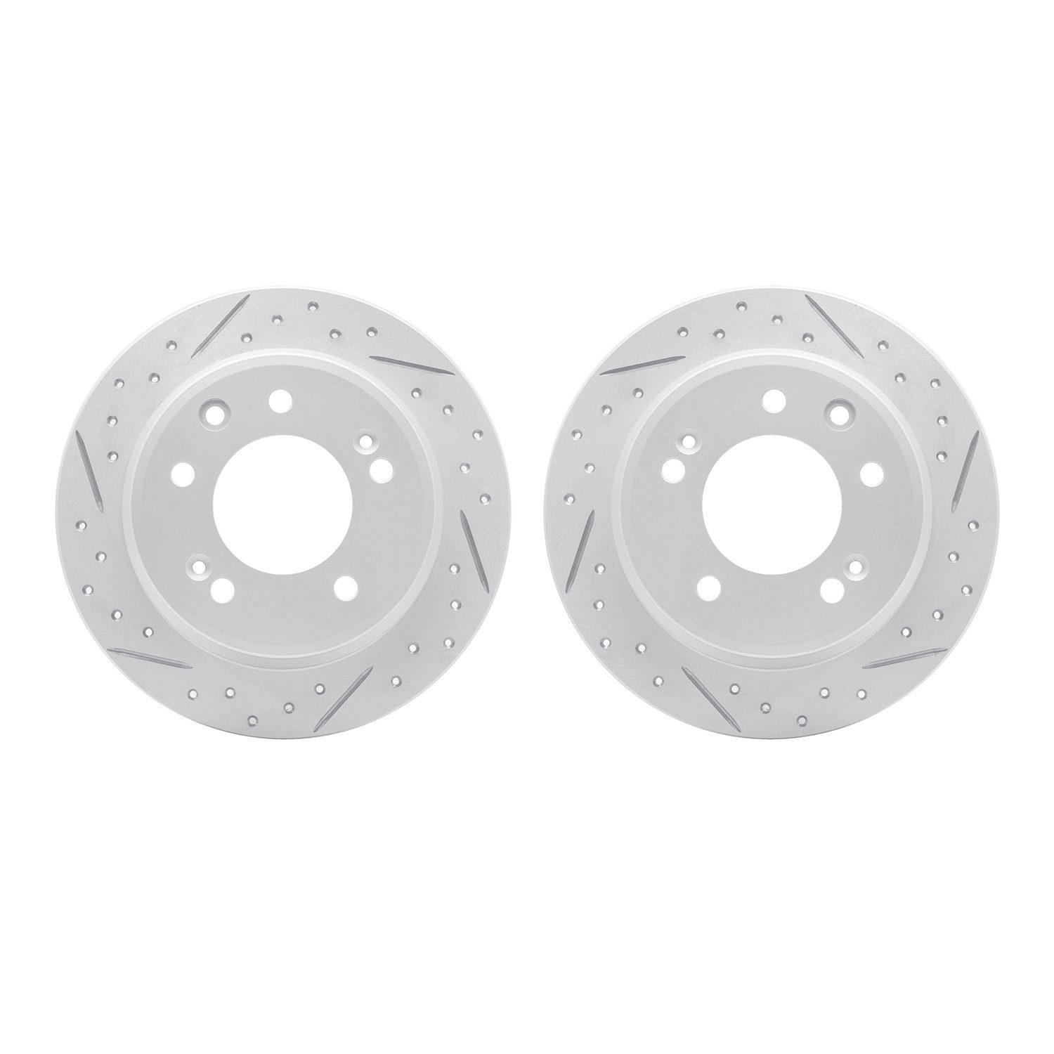 DFC Rear Drilled Slotted Brake Rotors (Set of 2)