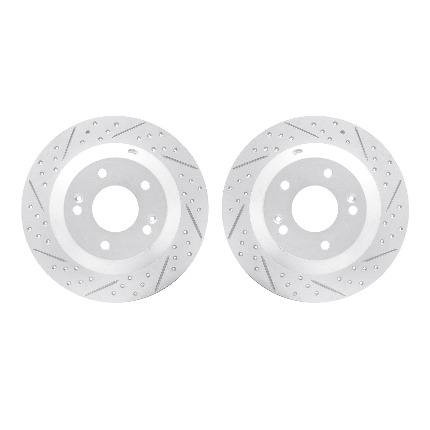 DFC Rear Drilled Slotted Brake Rotors (Set of 2)