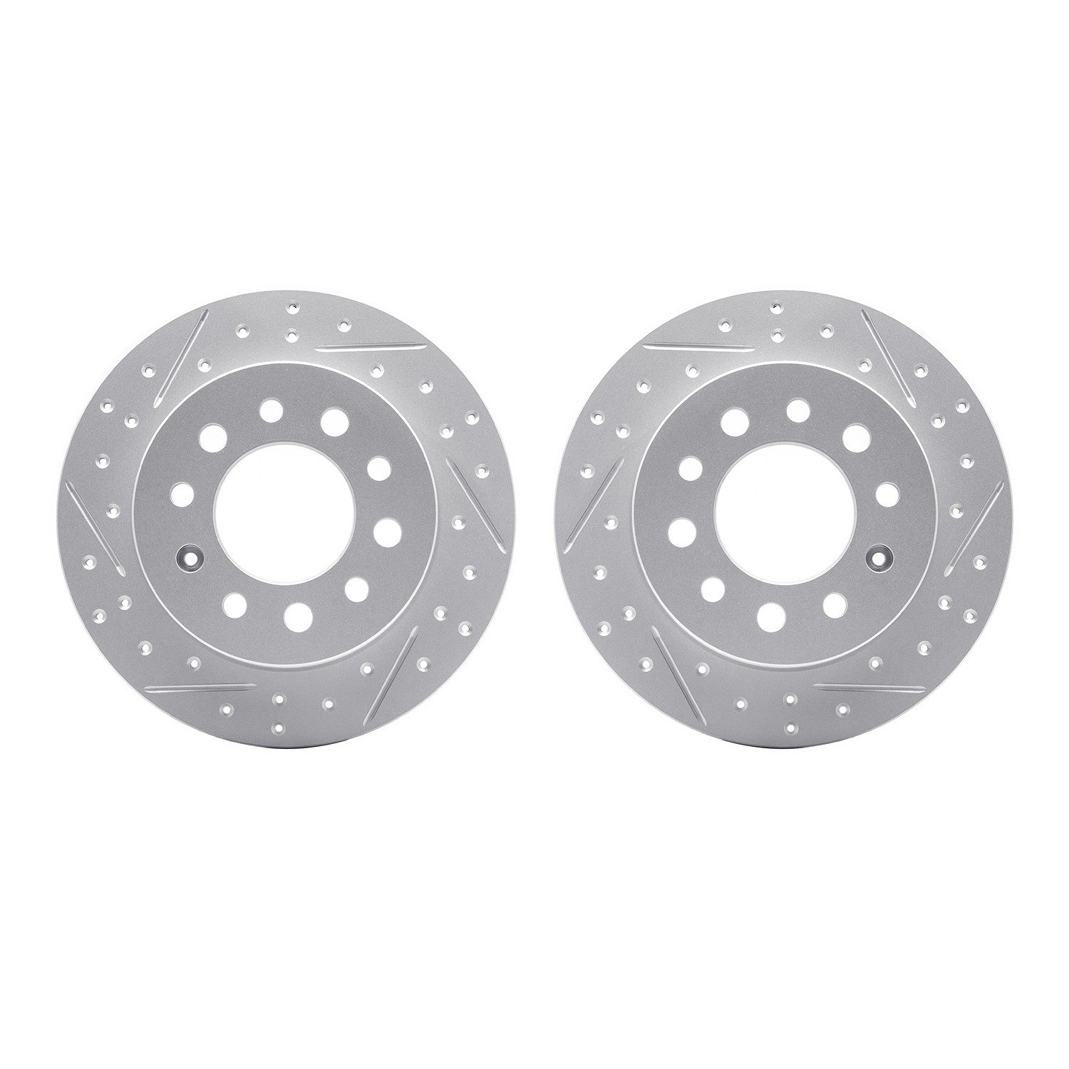 DFC Rear Drilled Slotted Brake Rotors (Set of 2)