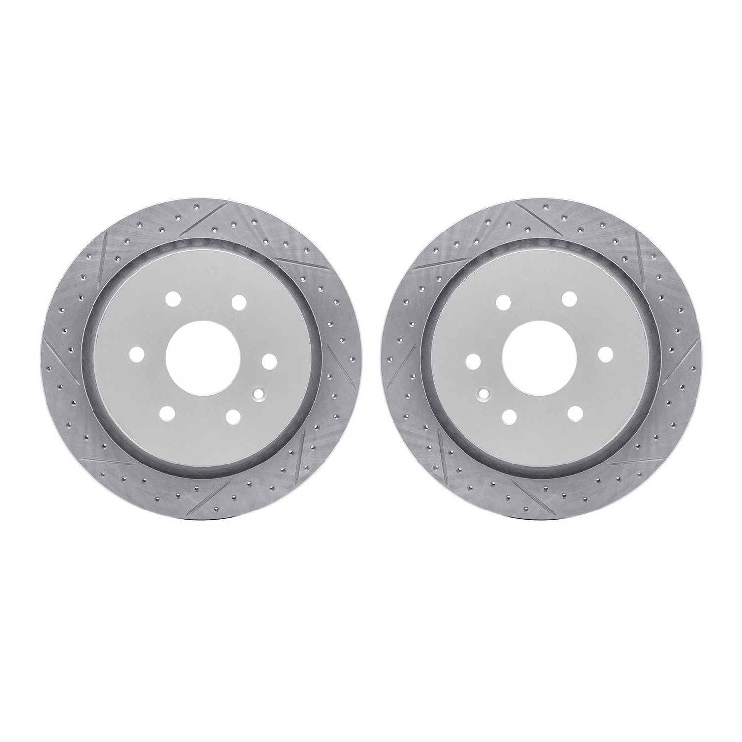 DFC Rear Drilled Slotted Brake Rotors (Set of 2)