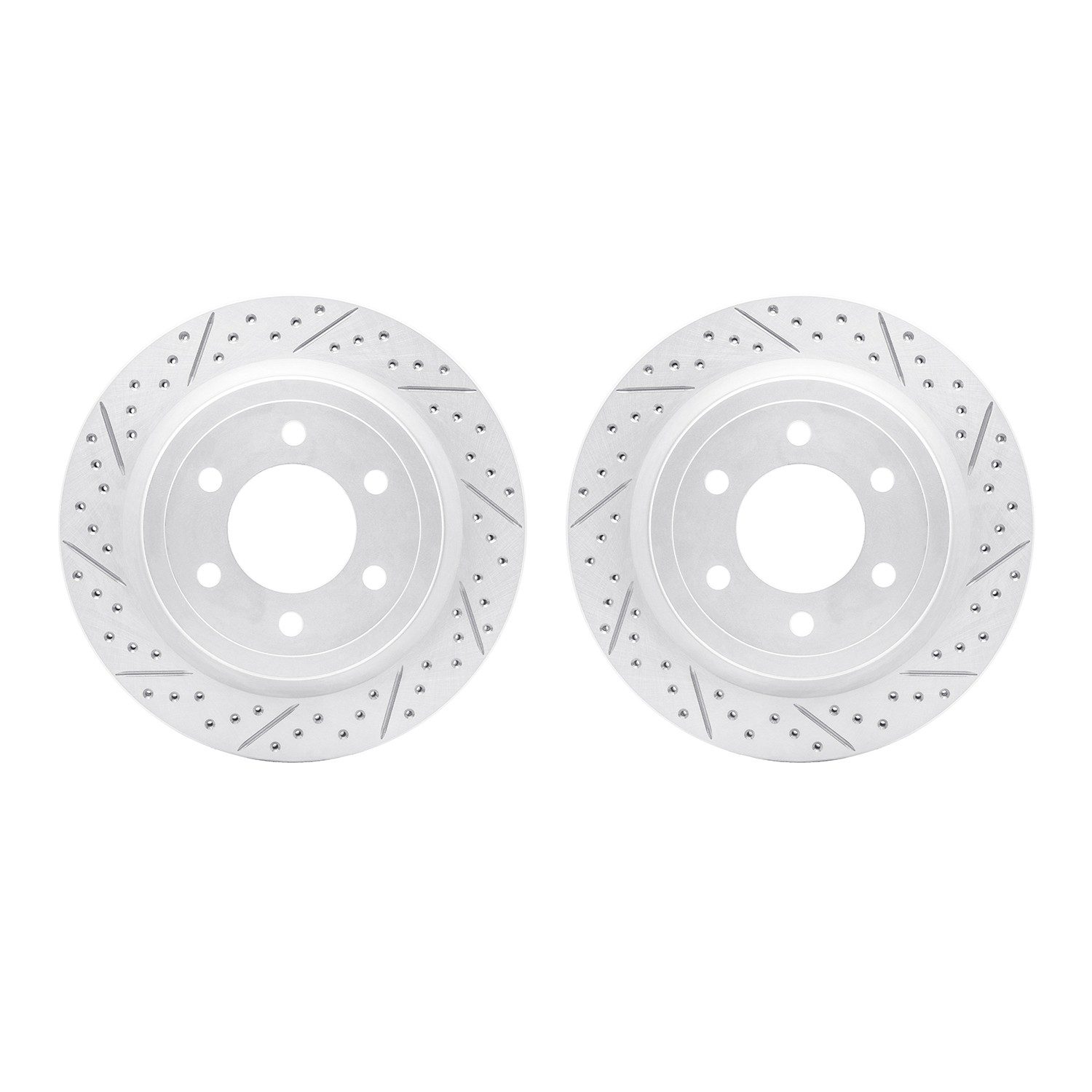 DFC Rear Drilled Slotted Brake Rotors (Set of 2)