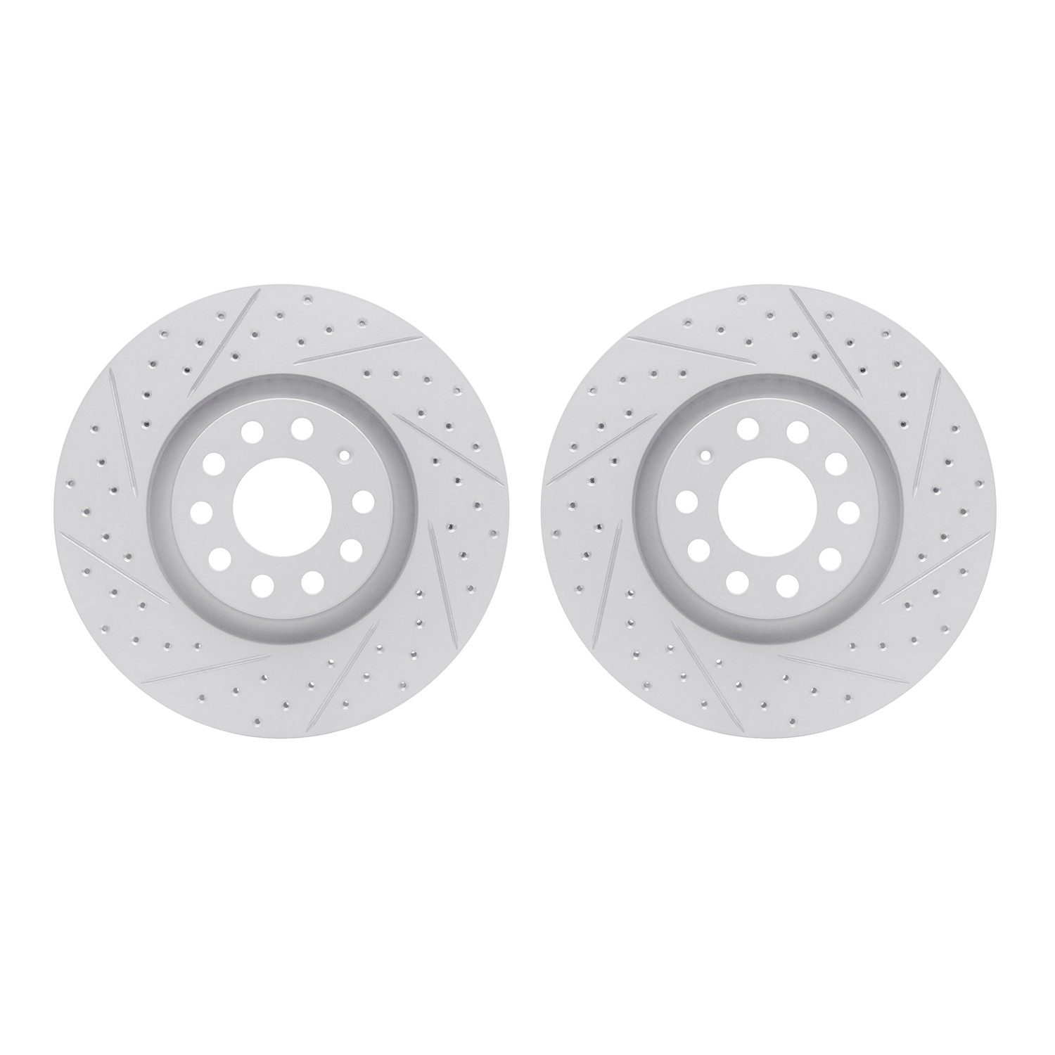DFC Front Drilled Slotted Brake Rotors (Set of 2)