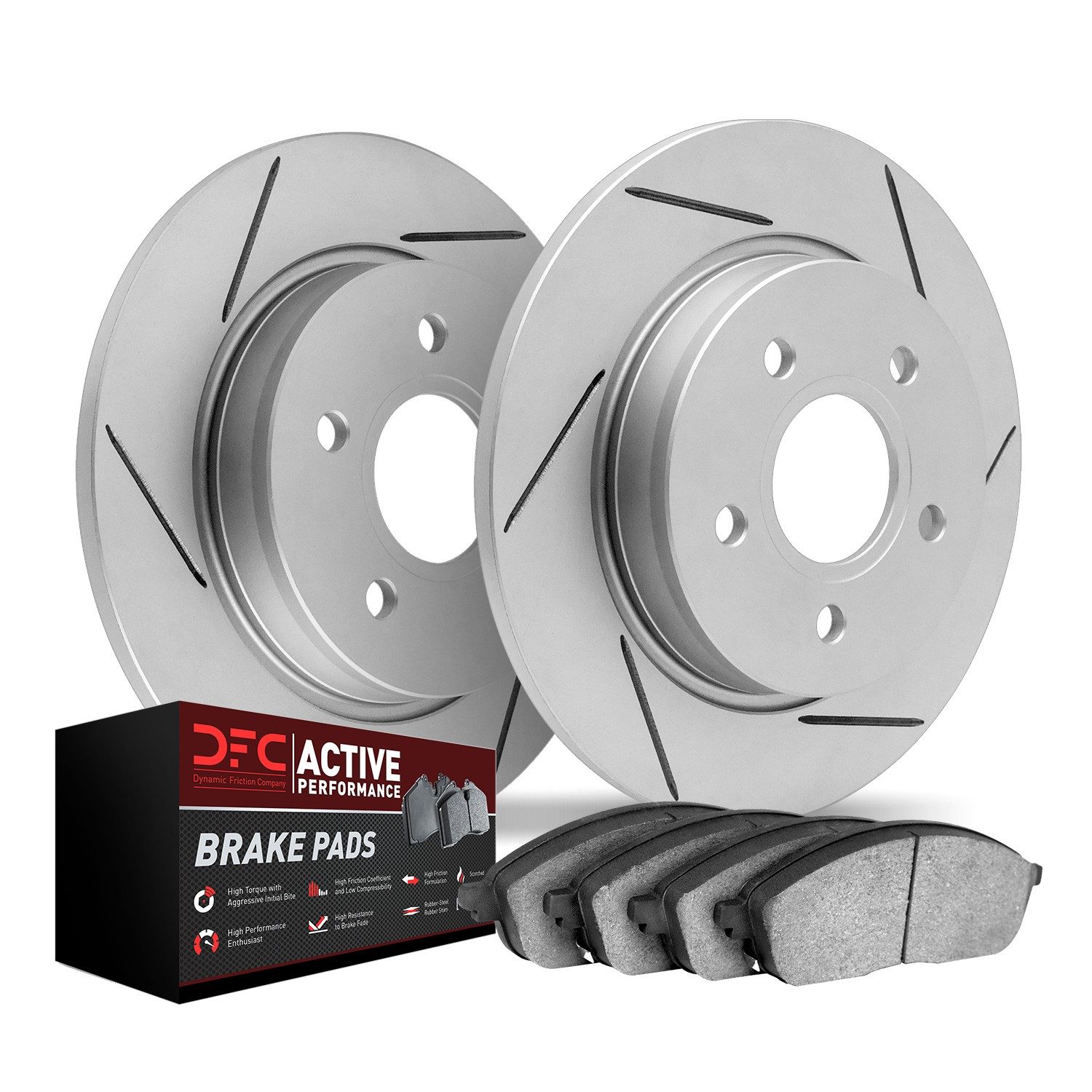 DFC Slotted Brake Pad and Rotor Kit