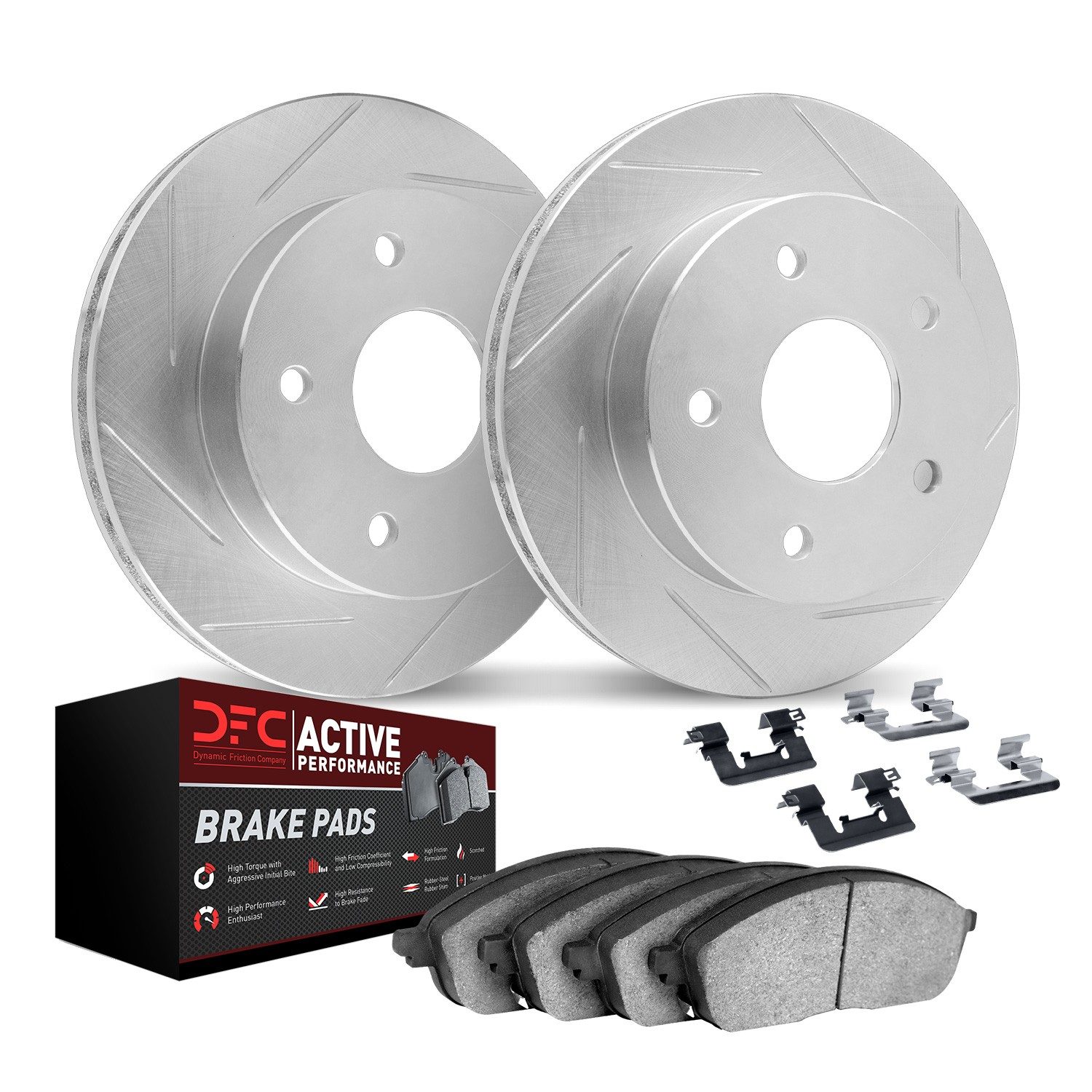 Dynamic Friction Front Brake Kit (4-Piece) - 2712-13054