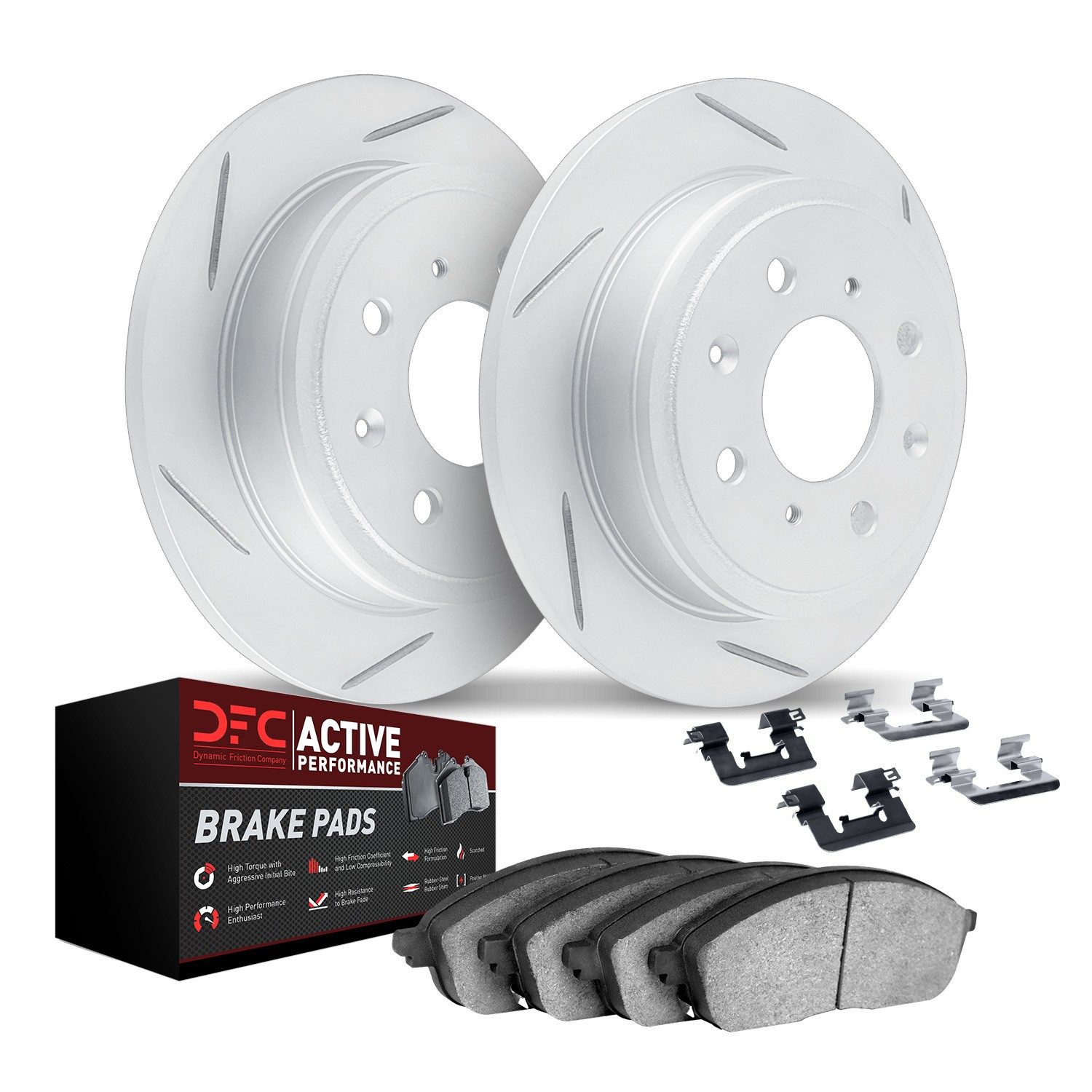Dynamic Friction Rear Brake Kit (4-Piece) - 2712-32005