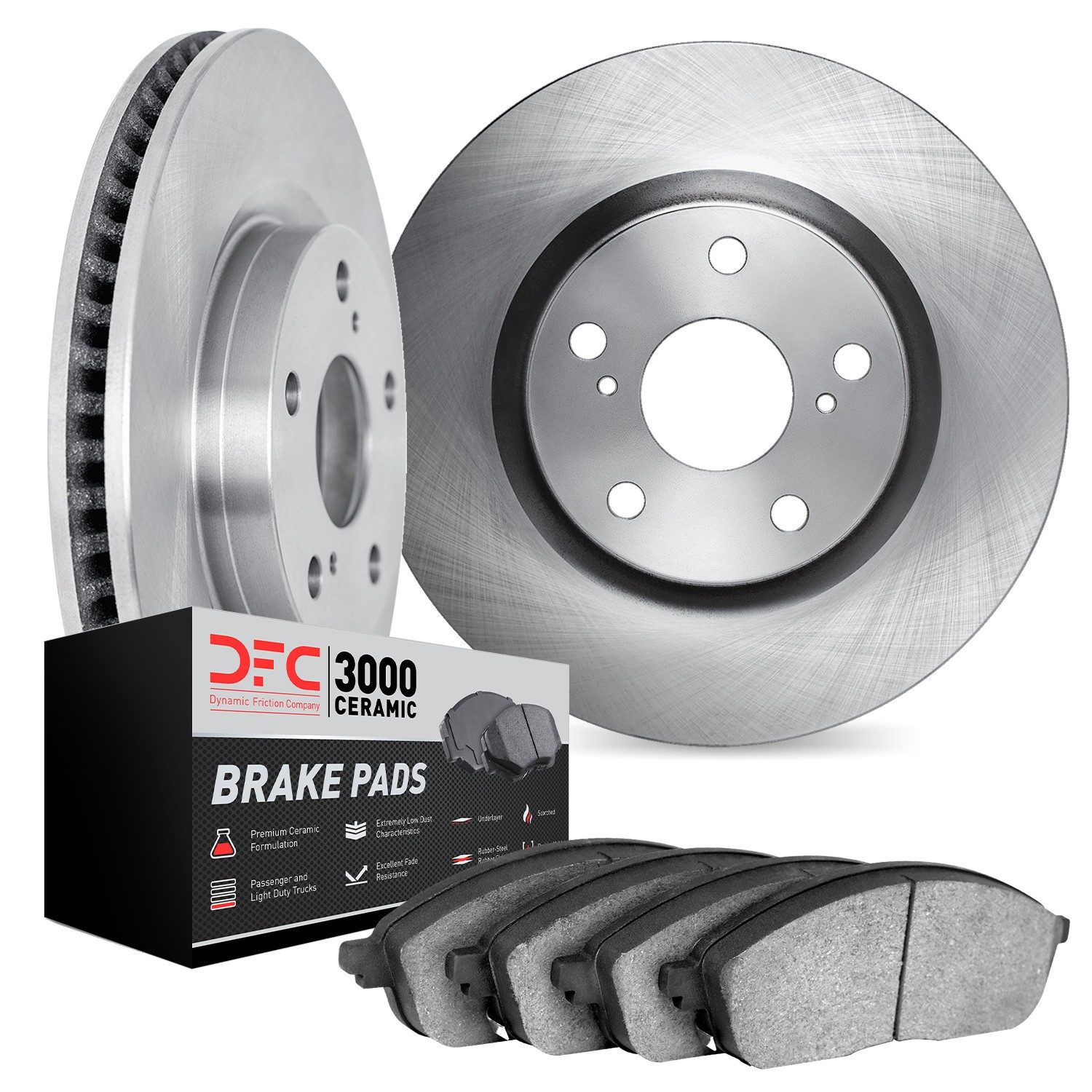 DFC Front Brake Pad and Rotor Kit — image 4