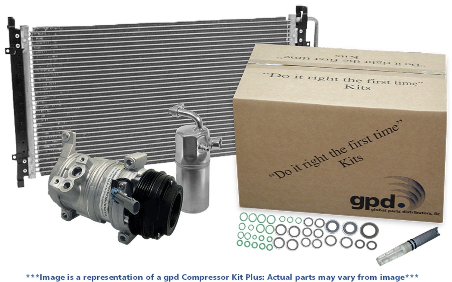 GPD A/C Compressor and Condenser Kit 9641852A