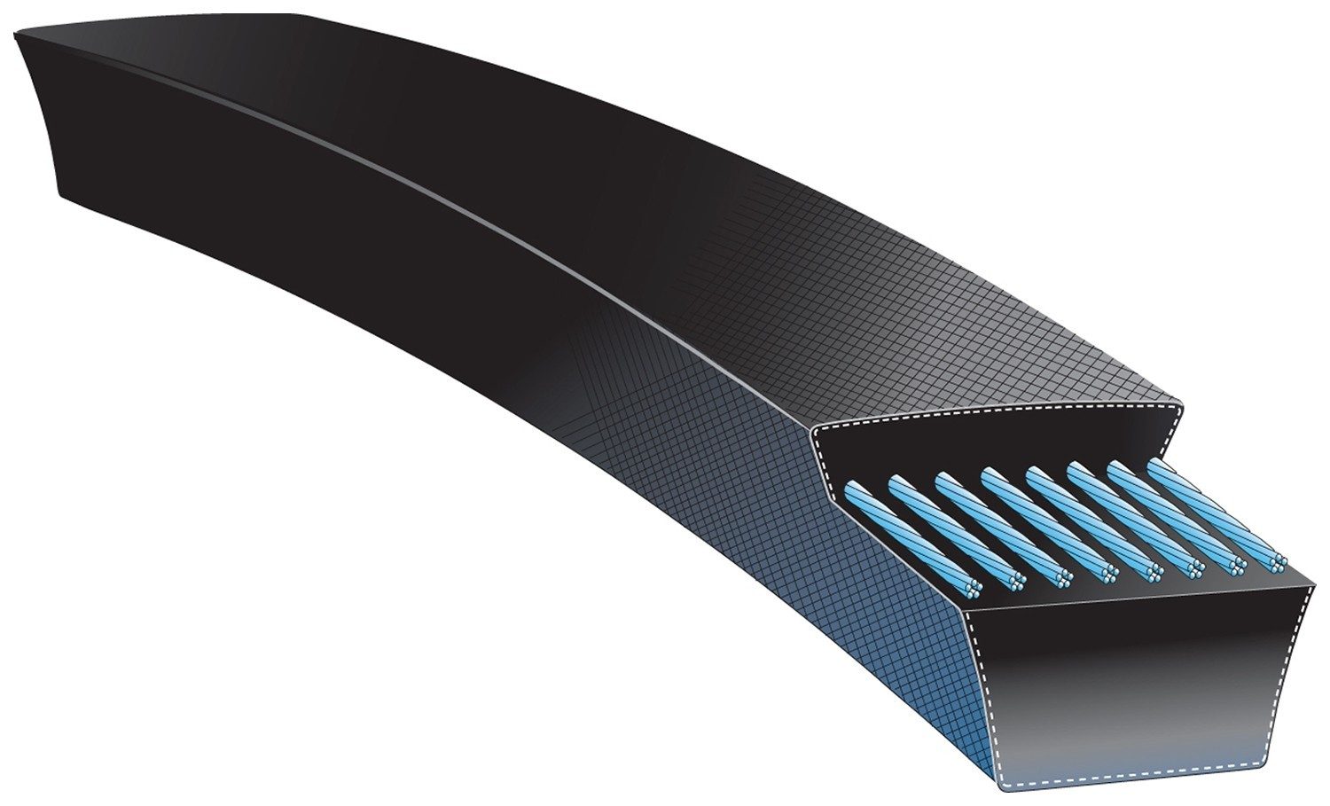 Gates Molded Modular Radiator Coolant Hose | EPDM, Plastic .99" ID 19.3" Long — image 2