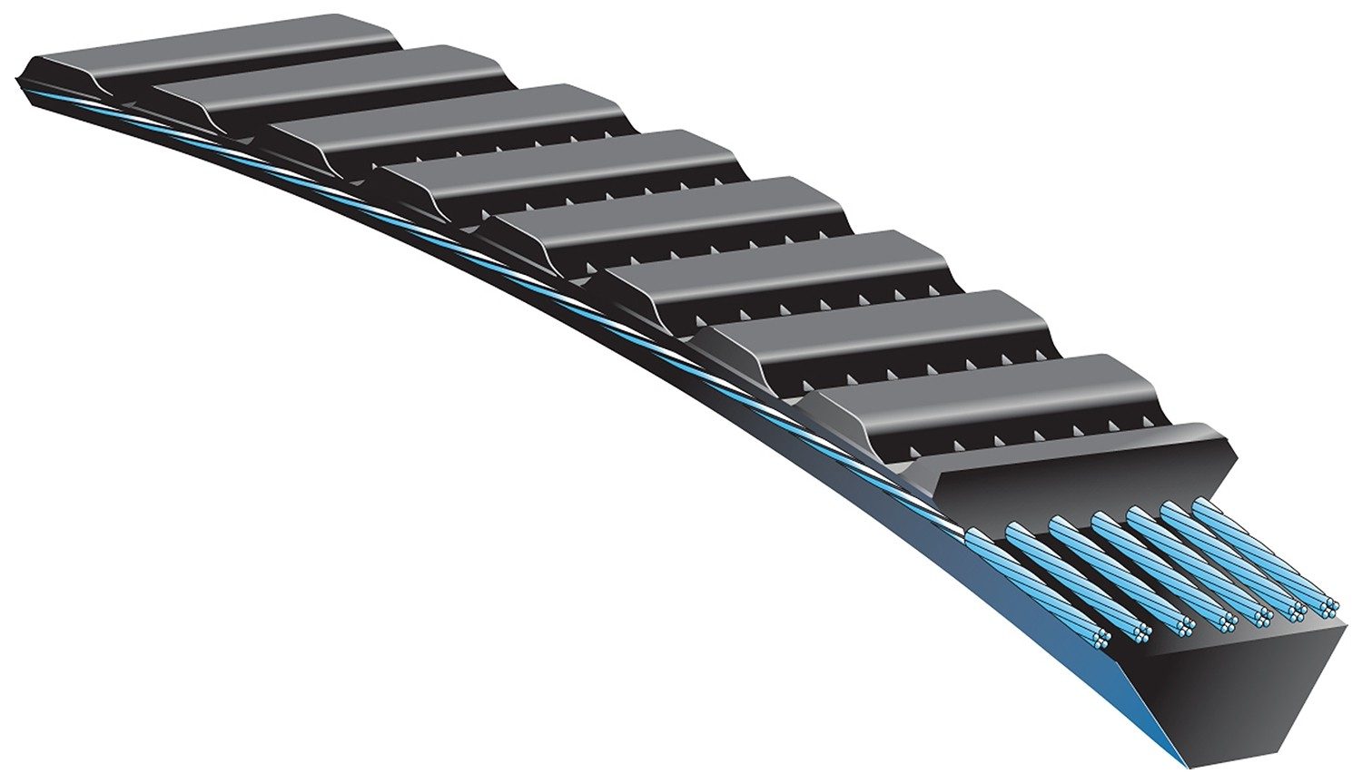 Gates V-Belt - 7M Section 48.03" Length | EPDM — image 2