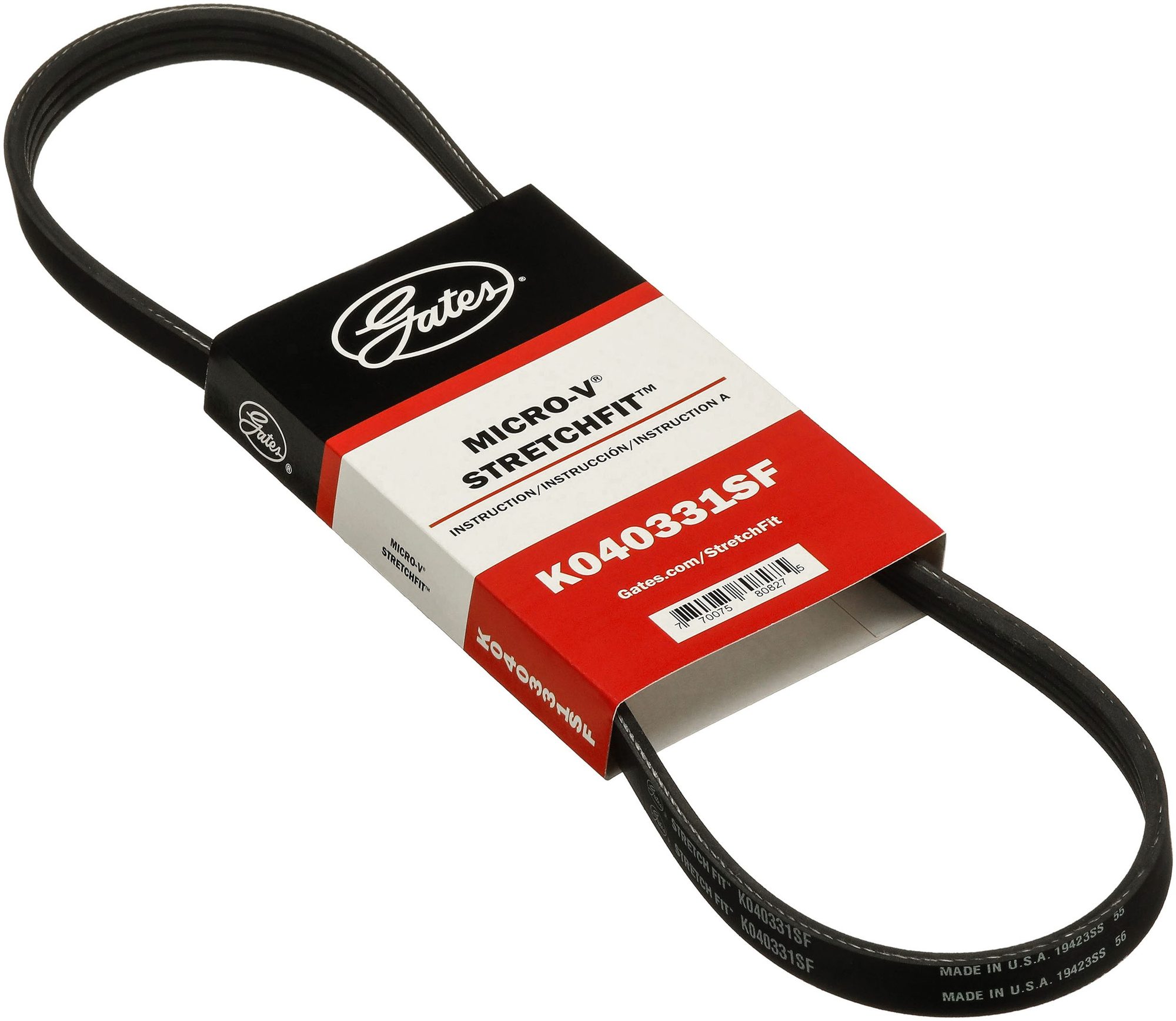 Gates Serpentine Belt - K Cross-Section 33.12" Length