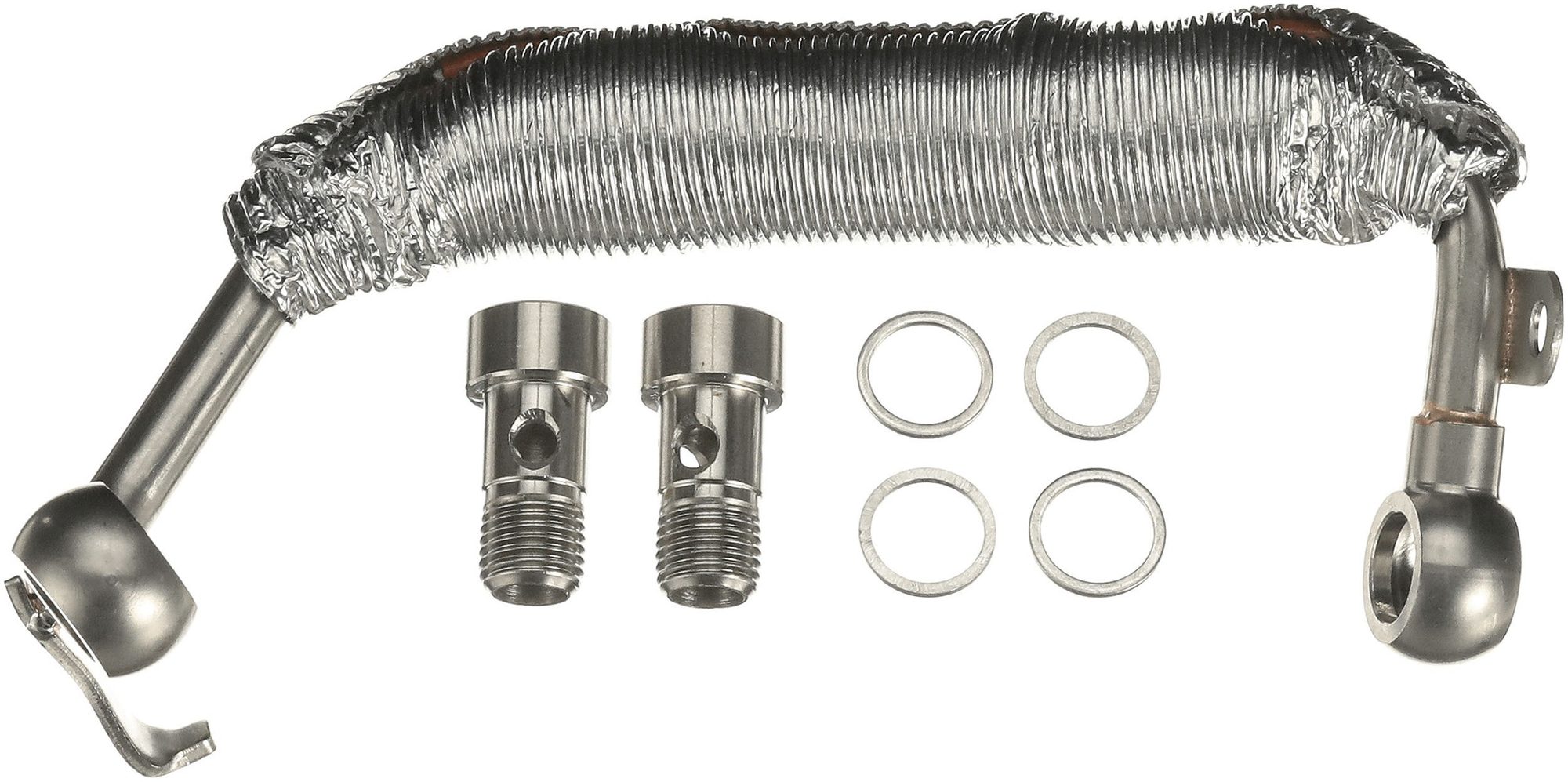Gates Turbocharger Coolant Line | Stainless Steel 16.5" Long