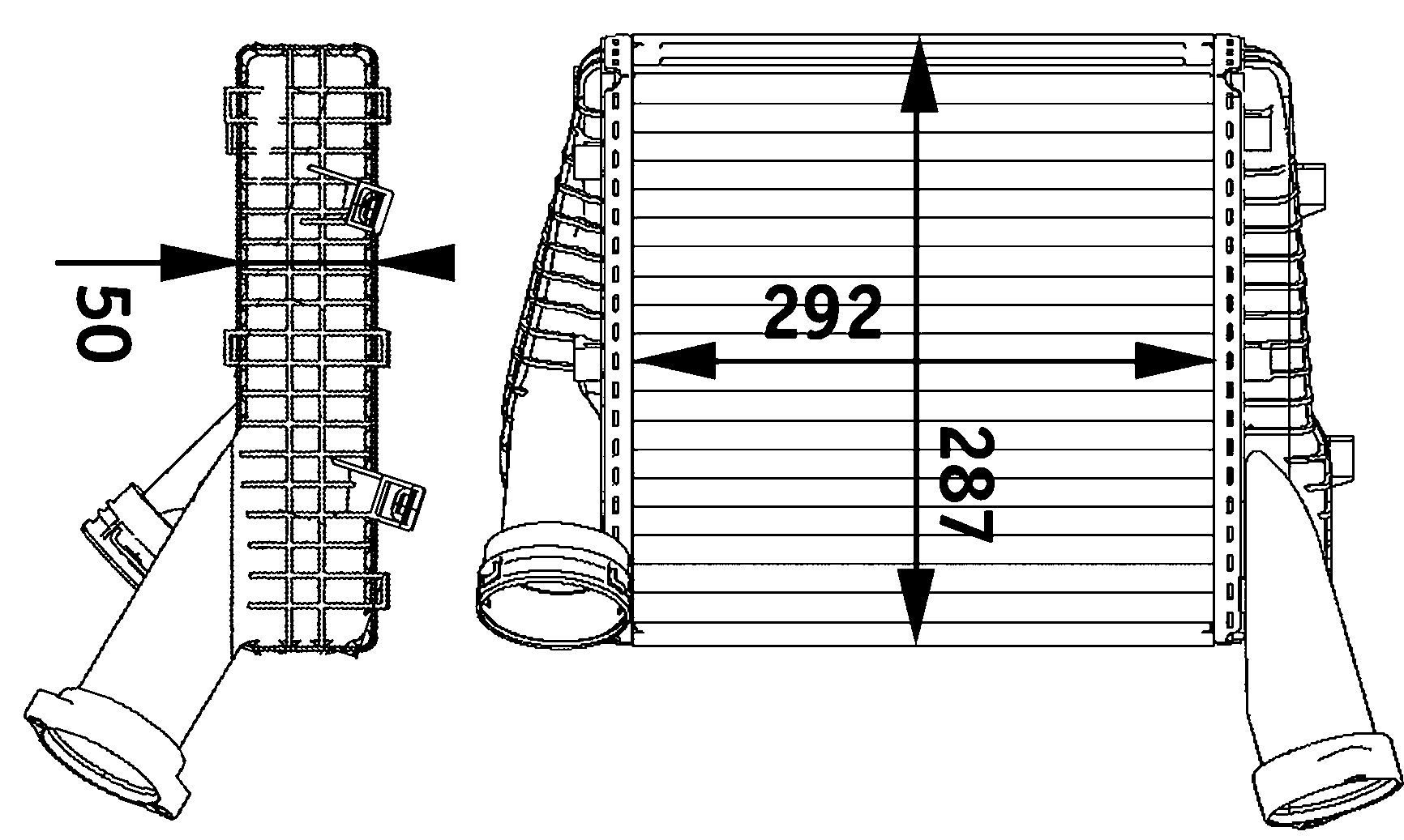 MAHLE Left Intercooler CI 141 000P — image 2