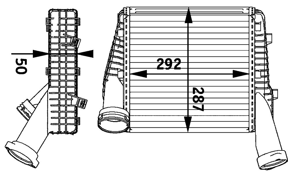 MAHLE Left Intercooler CI 141 000P