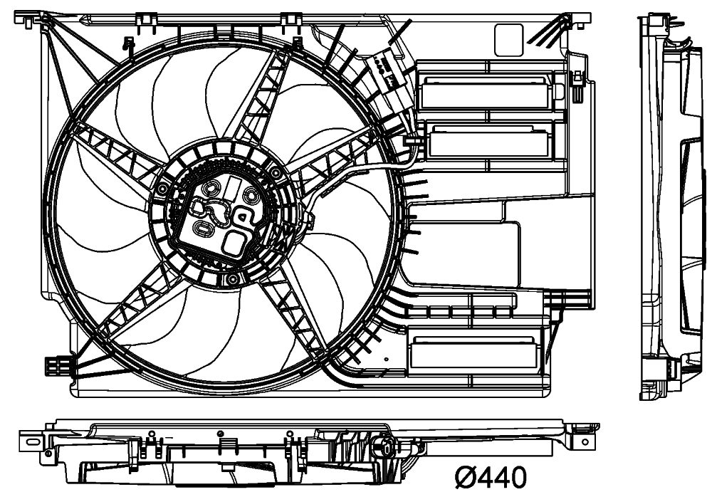 MAHLE Engine Cooling Fan Assembly CFF 405 000P