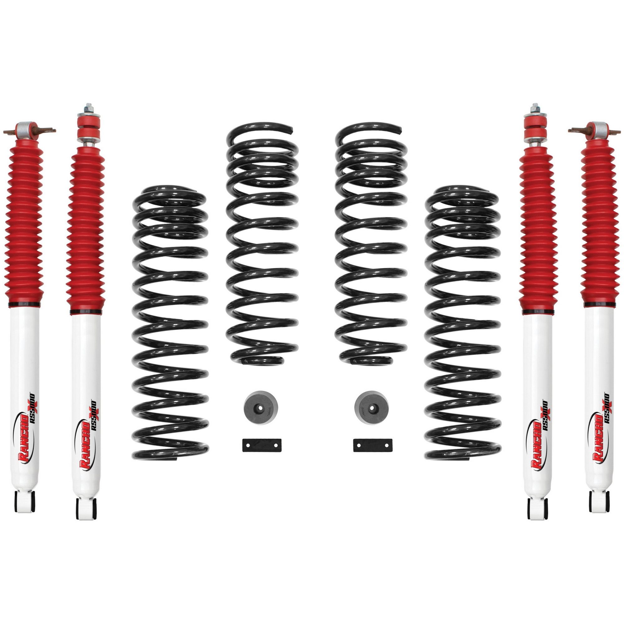 Front and Rear Suspension Lift Kit | RANCHO RS66118BR5 Fits Jeep — image 2