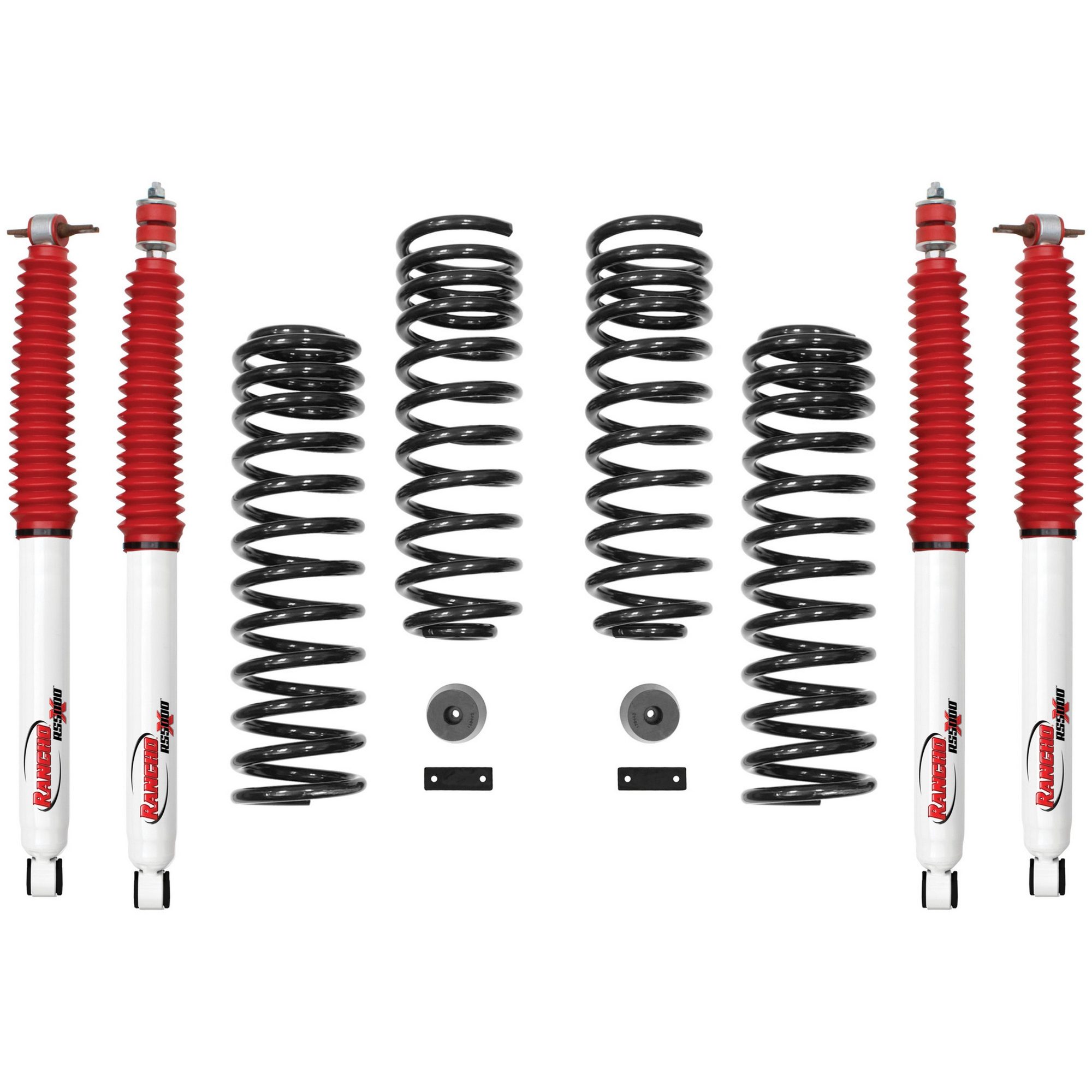 Front and Rear Suspension Lift Kit | RANCHO RS66119BR5 Fits Jeep — image 2