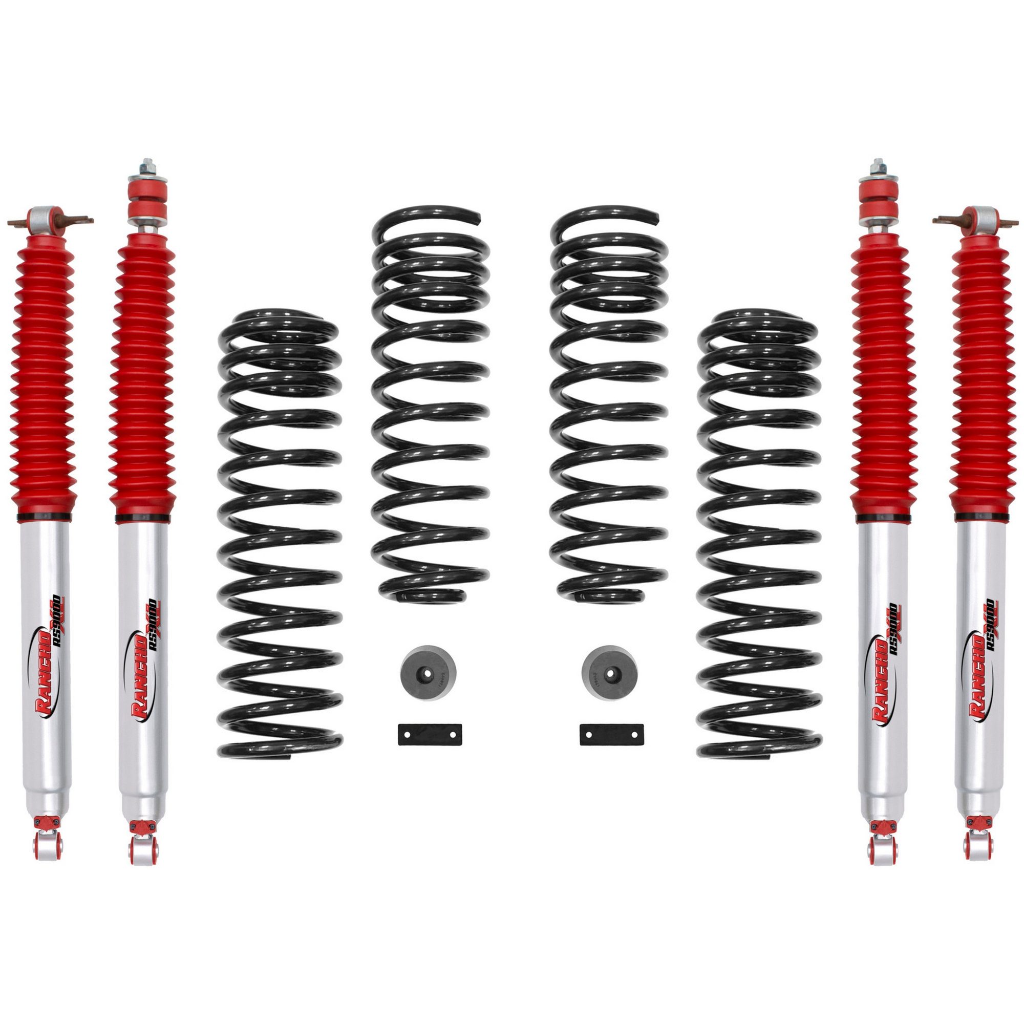 Front and Rear Suspension Lift Kit | RANCHO RS66119BR9 Fits Jeep — image 2