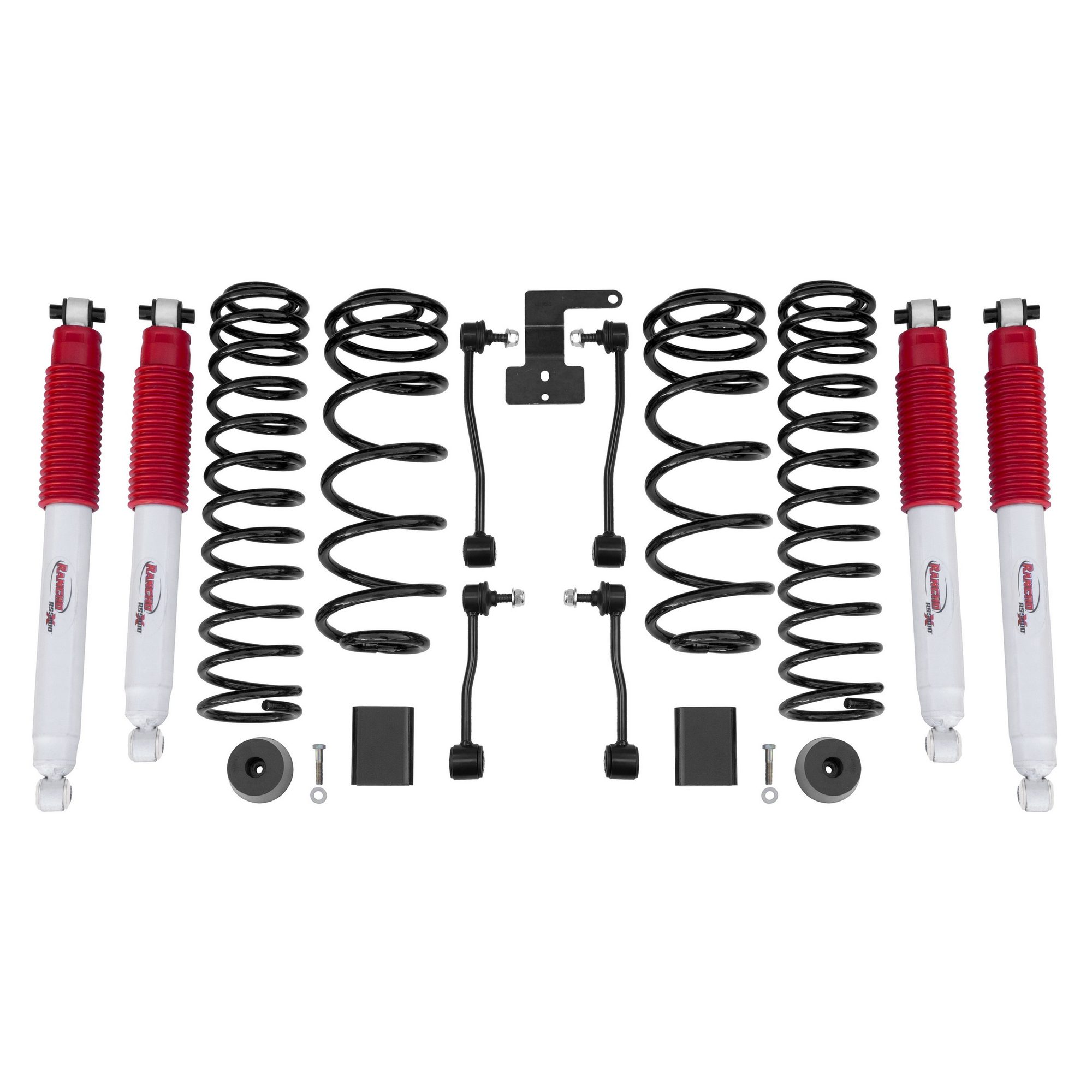 Front and Rear Suspension Lift Kit | RANCHO RS66121BR5 Fits Jeep Wrangler 2018-2023 — image 2