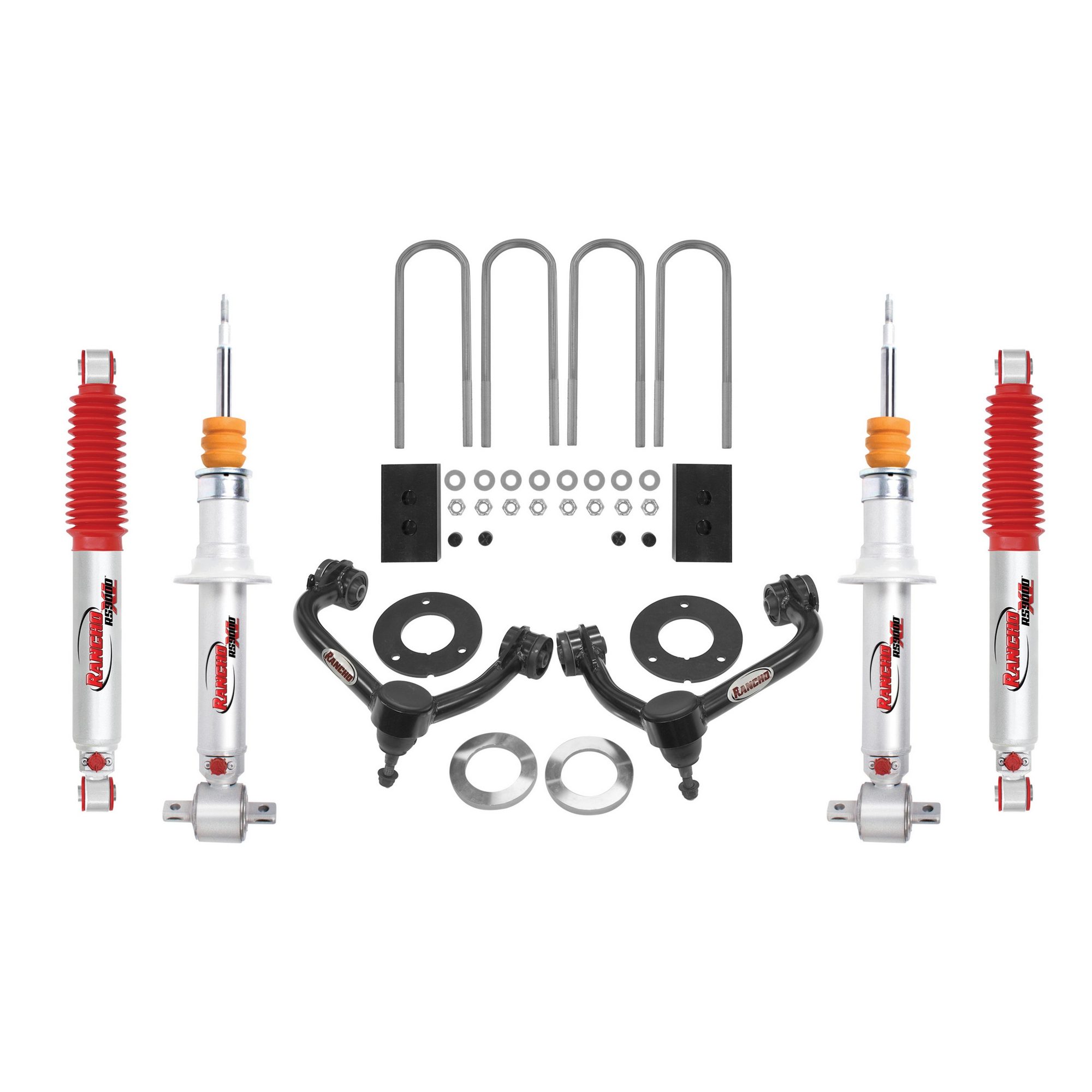 Front and Rear Suspension Lift Kit | RANCHO RS66512R9K Fits Ford F-150 2021-2025