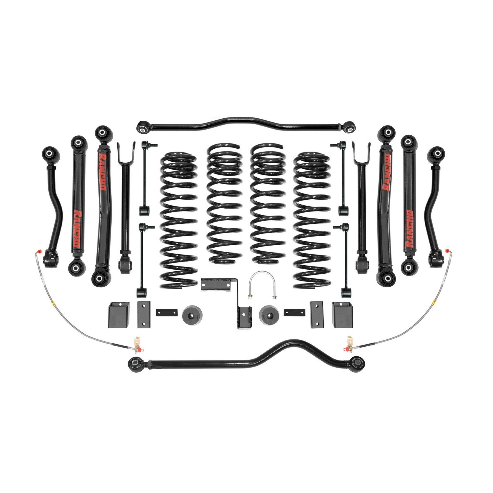 Front and Rear Suspension Lift Kit | RANCHO RS66114B Fits Jeep — image 3