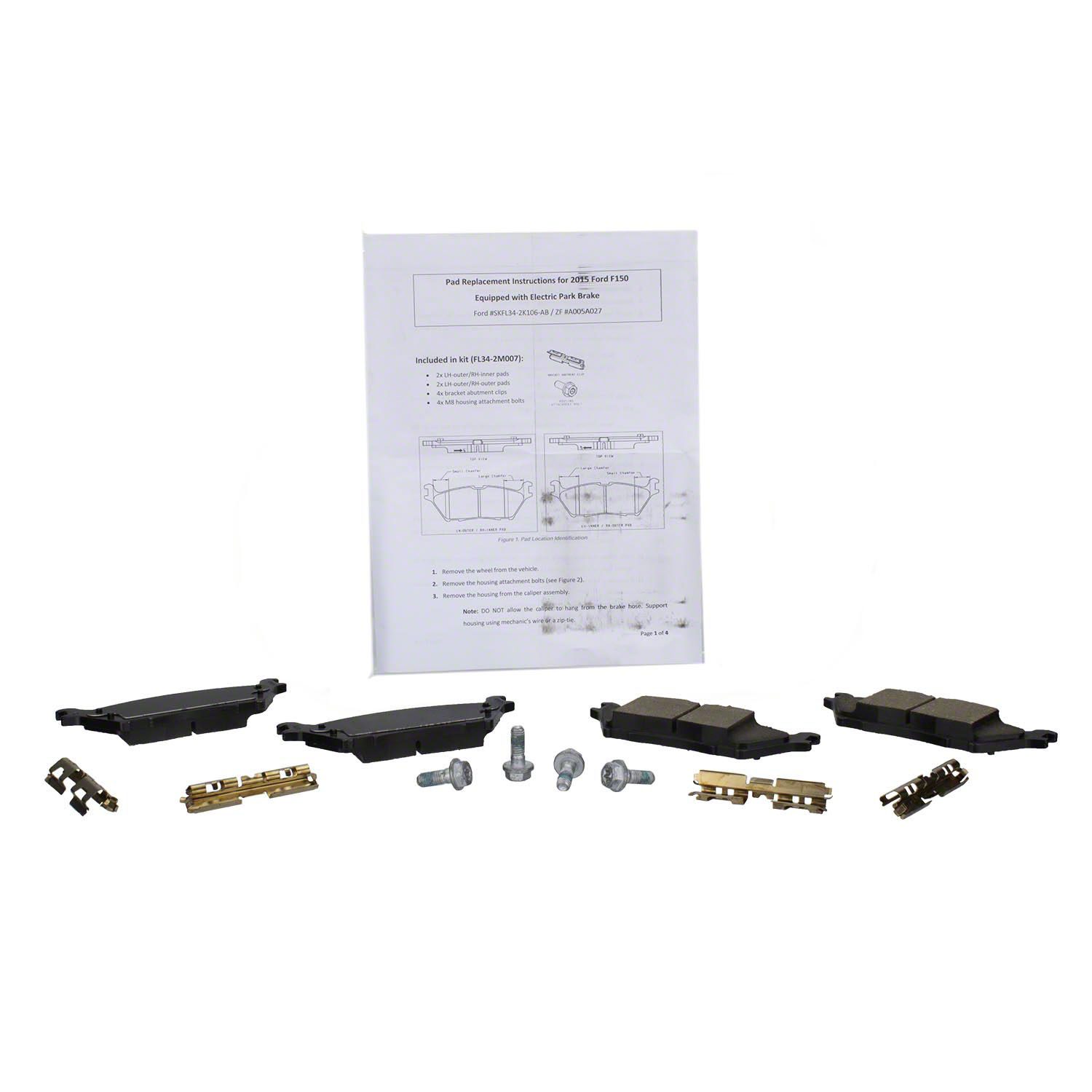 Motorcraft OEM Rear OE Disc Brake Pad Set BRF-1966 — image 2
