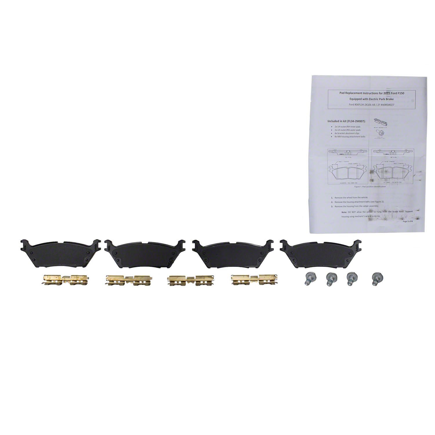 Motorcraft OEM Rear OE Disc Brake Pad Set BRF-1966 — image 3