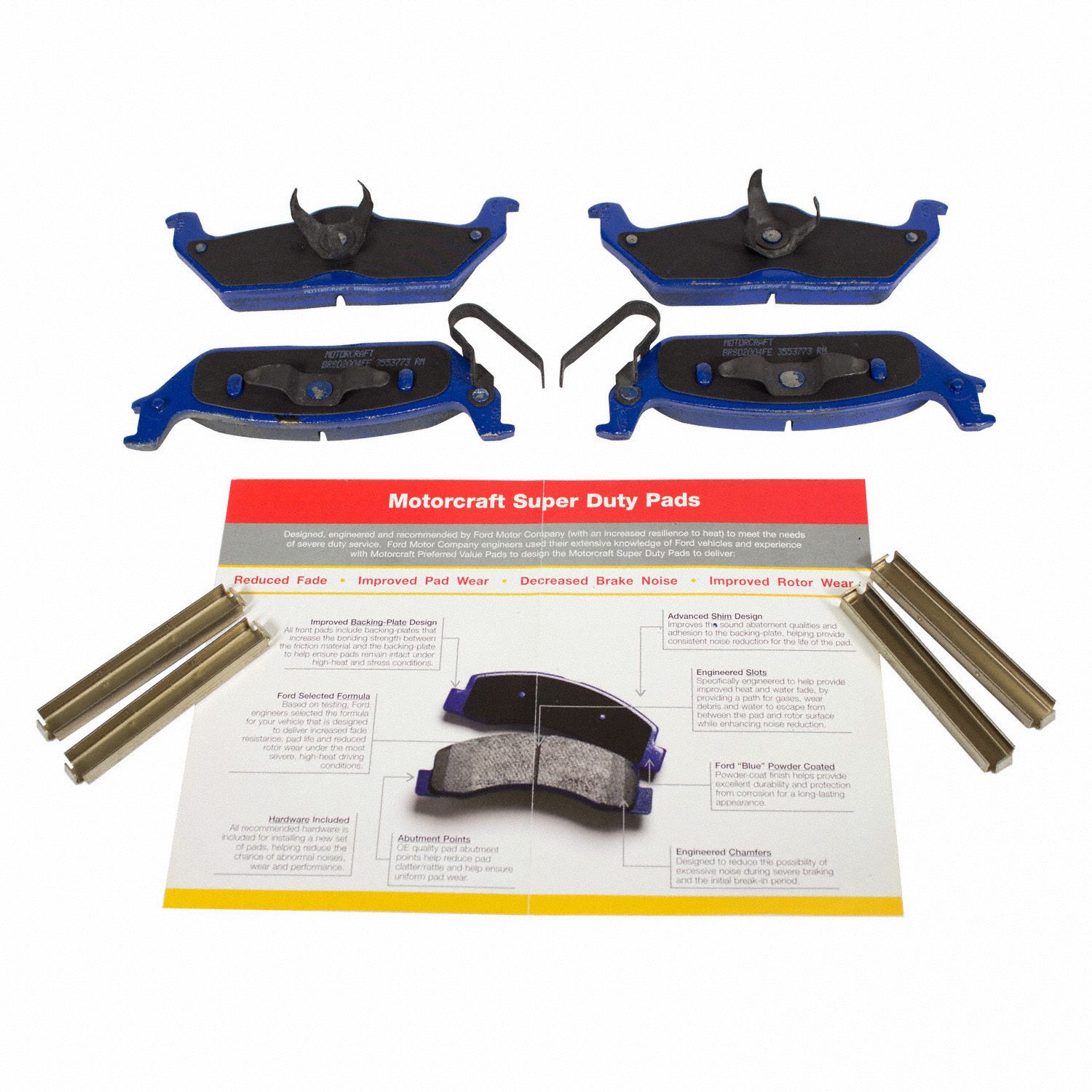Motorcraft OEM Rear OE Disc Brake Pad Set BRSD-1012-A — image 2