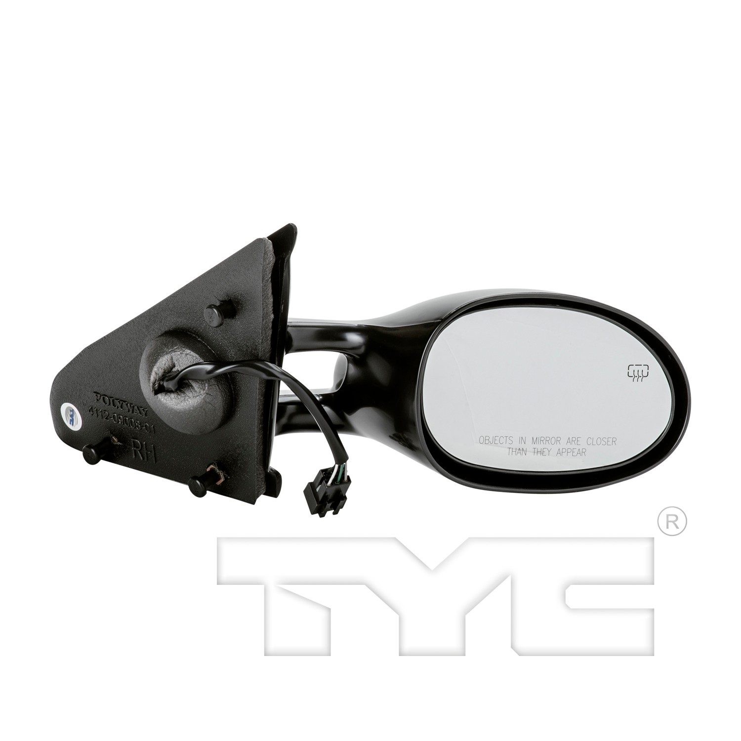 TYC Right Heated Power Door Mirror — image 2