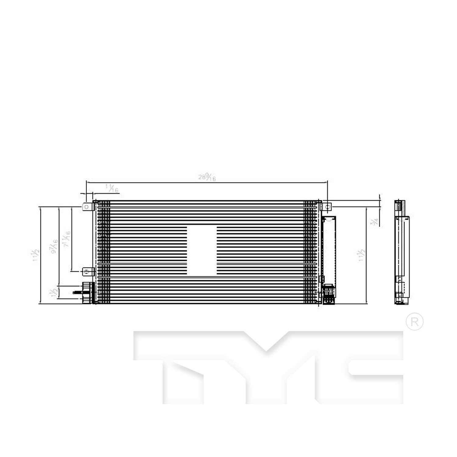 TYC A/C Condenser — image 2