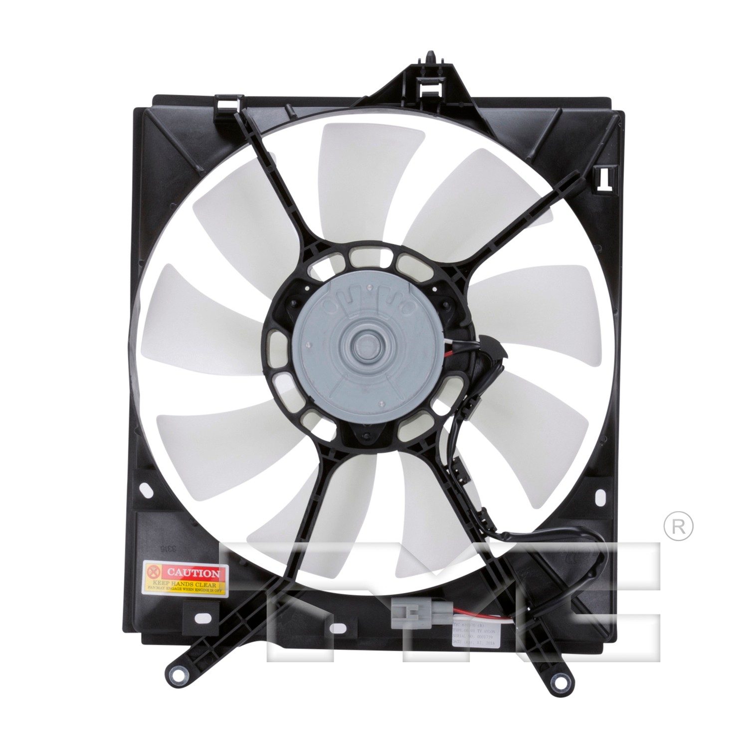 TYC A/C Condenser Fan Assembly — image 2