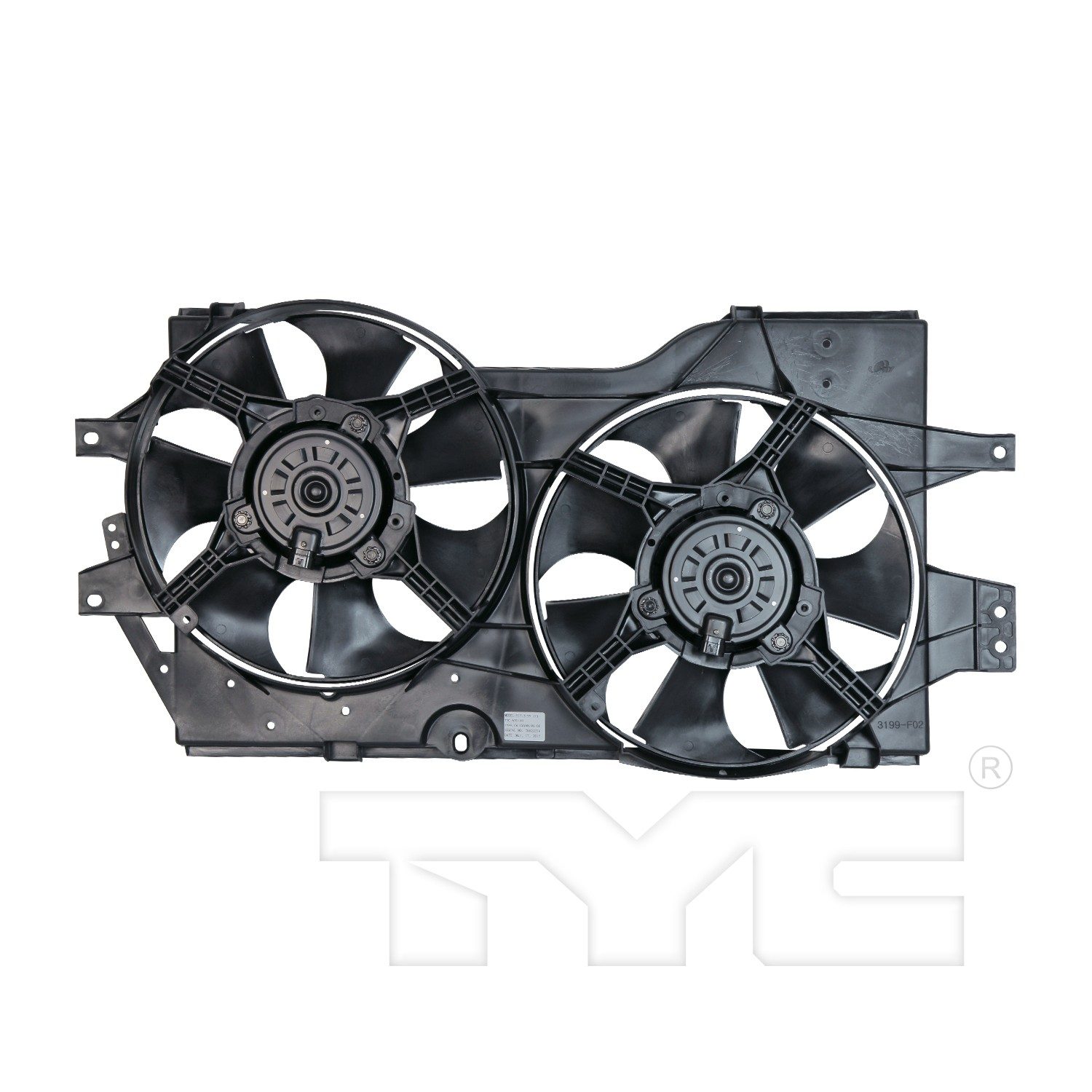 TYC Dual Radiator and Condenser Fan Assembly — image 2
