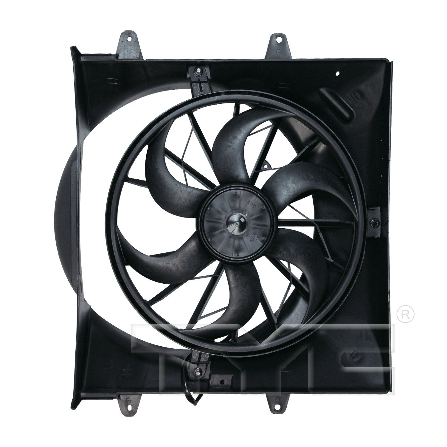 TYC Dual Radiator and Condenser Fan Assembly
