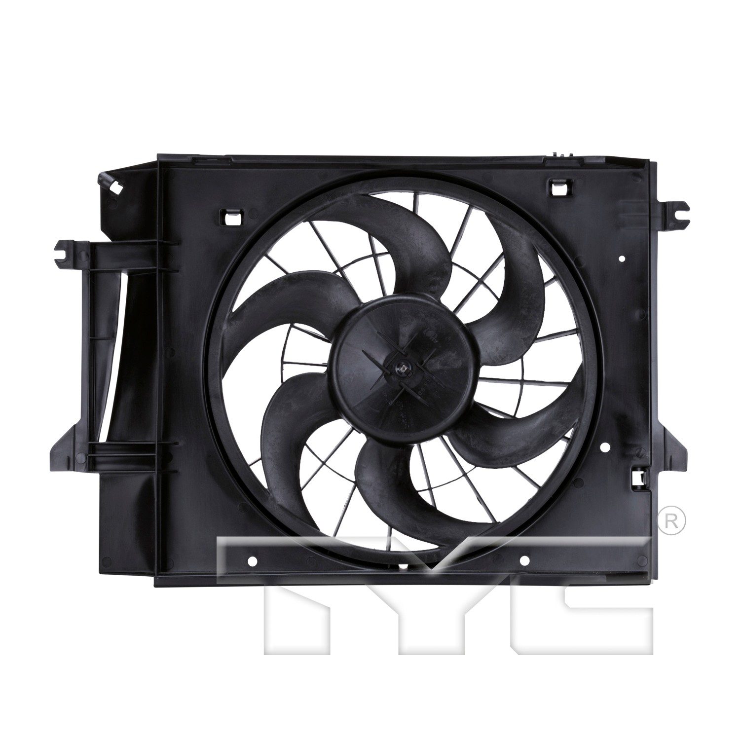 TYC Dual Radiator and Condenser Fan Assembly