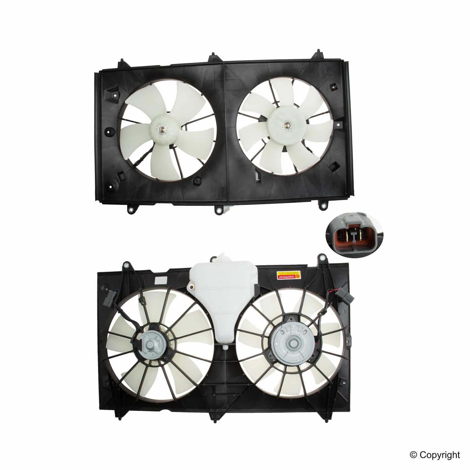TYC Dual Radiator and Condenser Fan Assembly — image 4