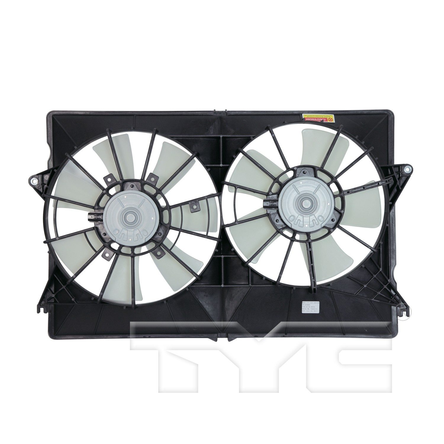 TYC Dual Radiator and Condenser Fan Assembly — image 2