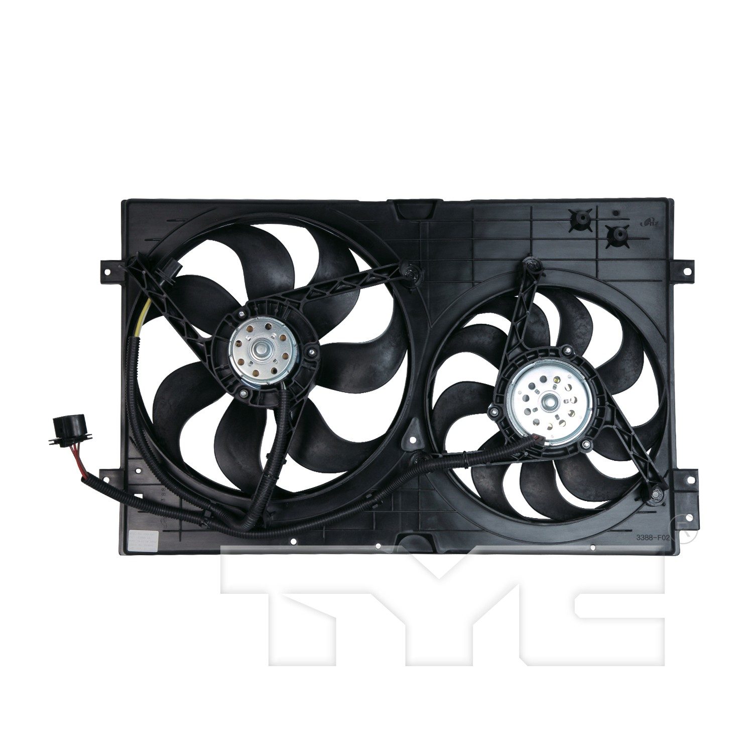 TYC Dual Radiator and Condenser Fan Assembly — image 2