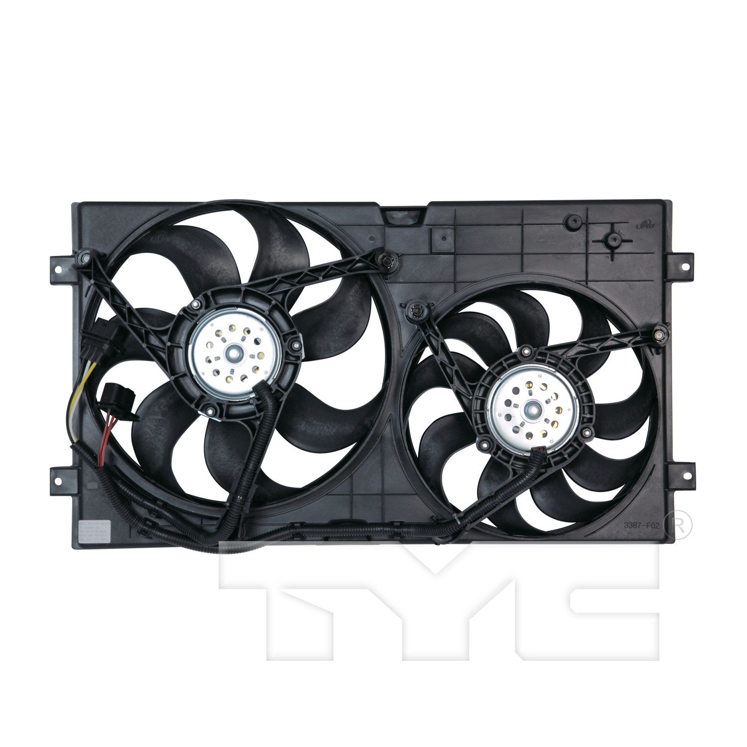 TYC Dual Radiator and Condenser Fan Assembly — image 2