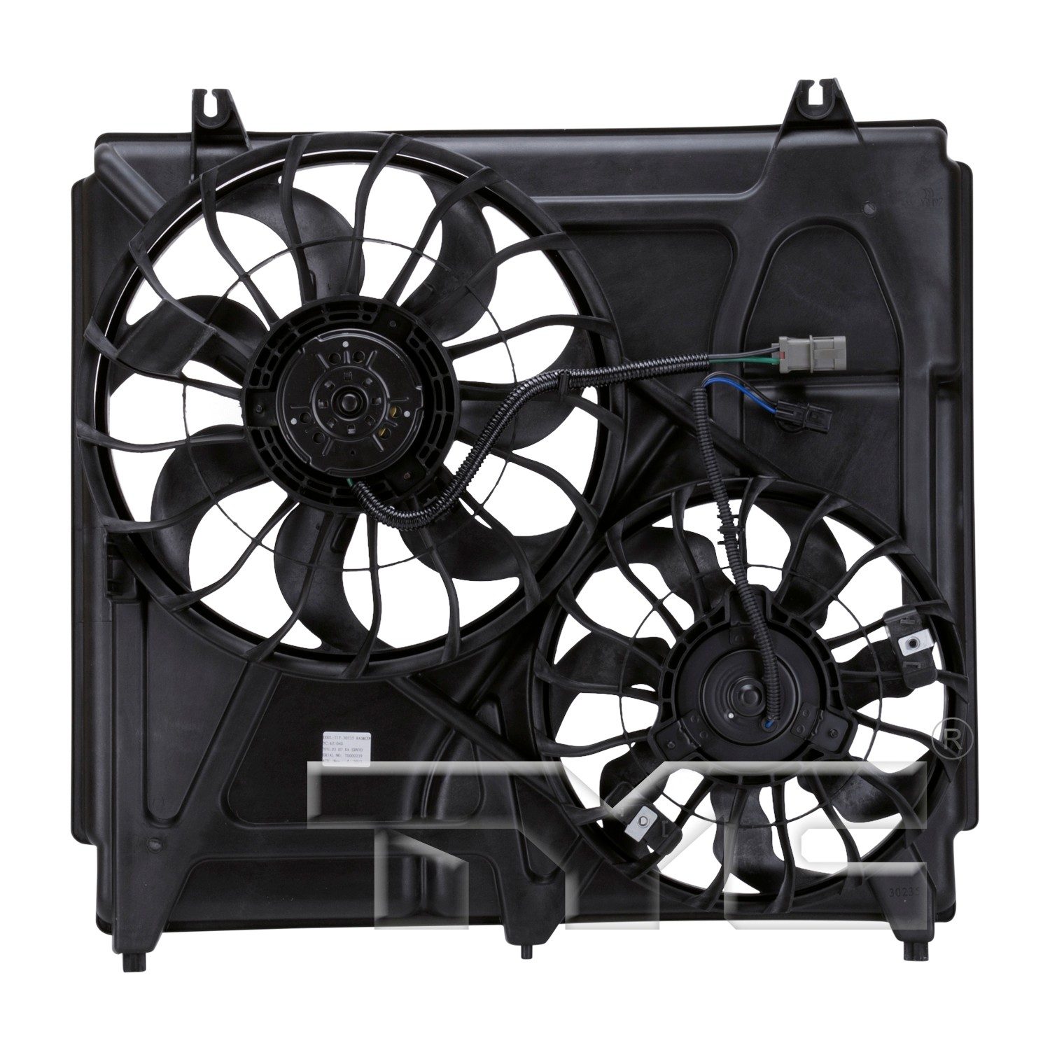 TYC Dual Radiator and Condenser Fan Assembly — image 2